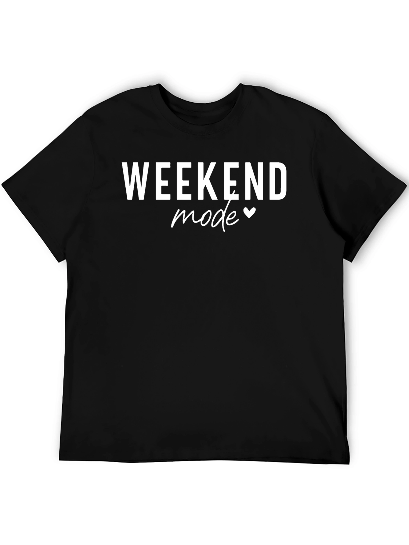Weekend Mode Graphic Tee - Black T-Shirt