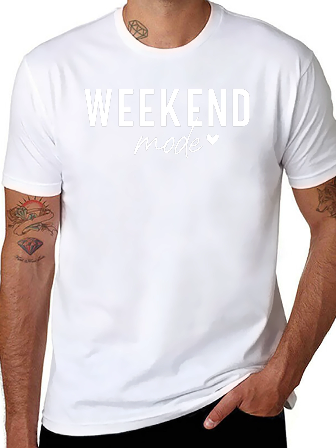 Weekend Mode Graphic Tee - Black T-Shirt