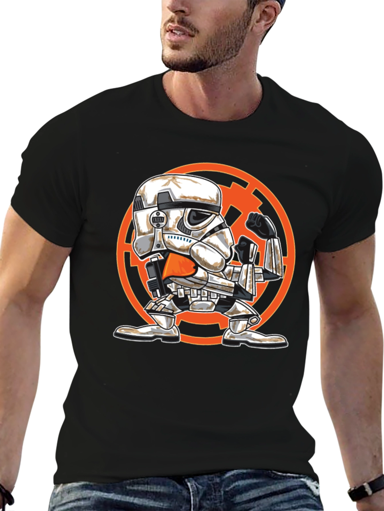 Stormtrooper Graphic Tee - Black