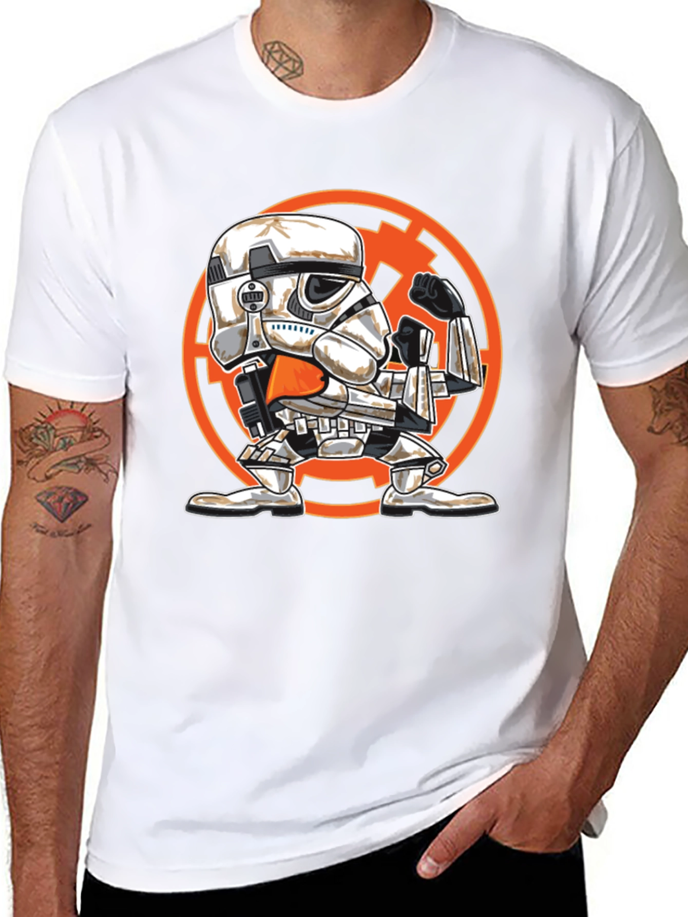 Stormtrooper Graphic Tee - Black