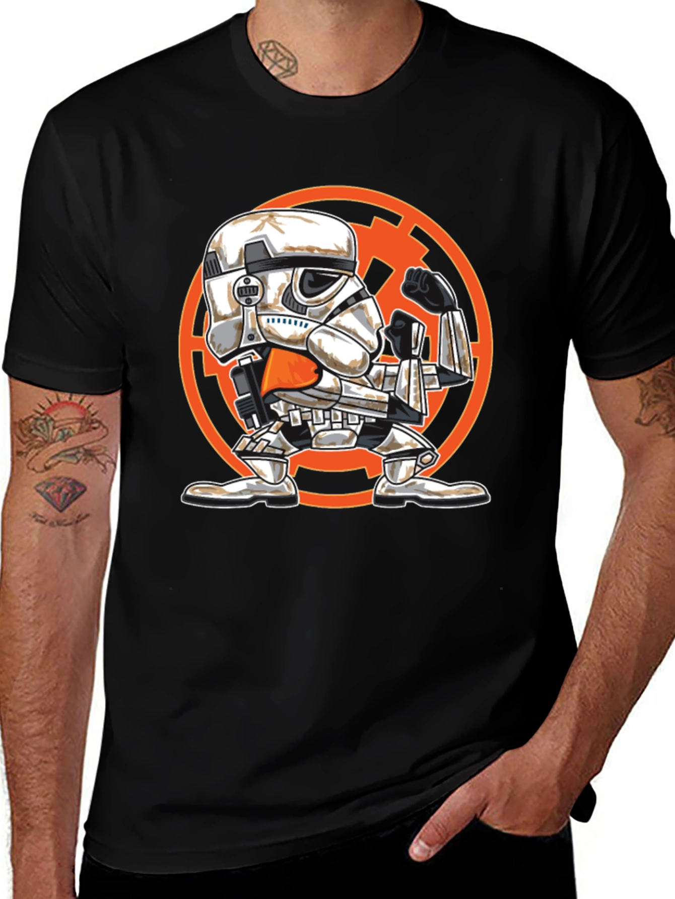 Stormtrooper Graphic Tee - Black