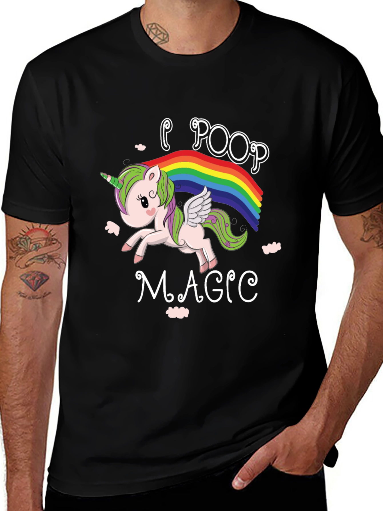 I Poop Magic Unicorn Rainbow T-Shirt