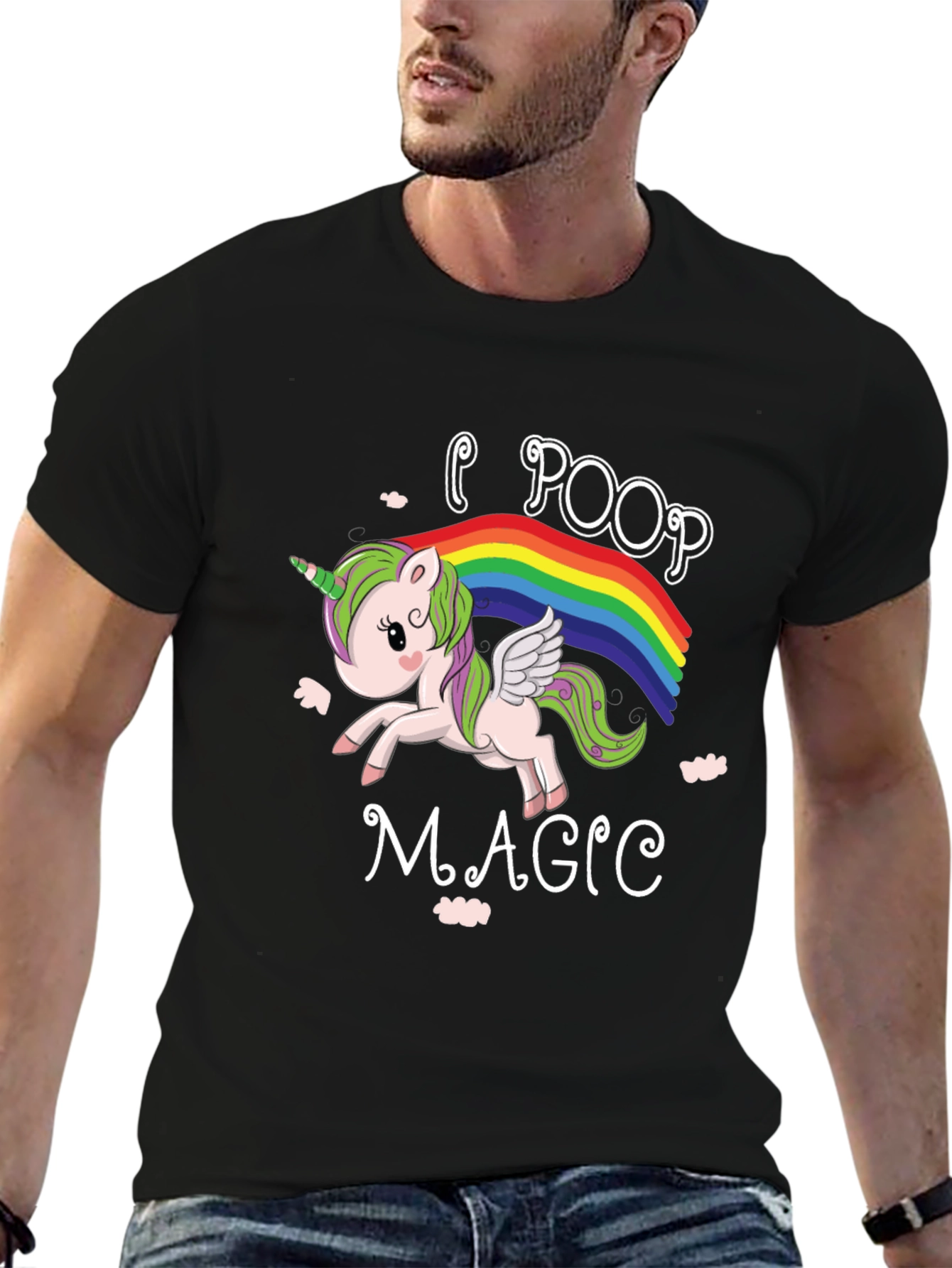 I Poop Magic Unicorn Rainbow T-Shirt