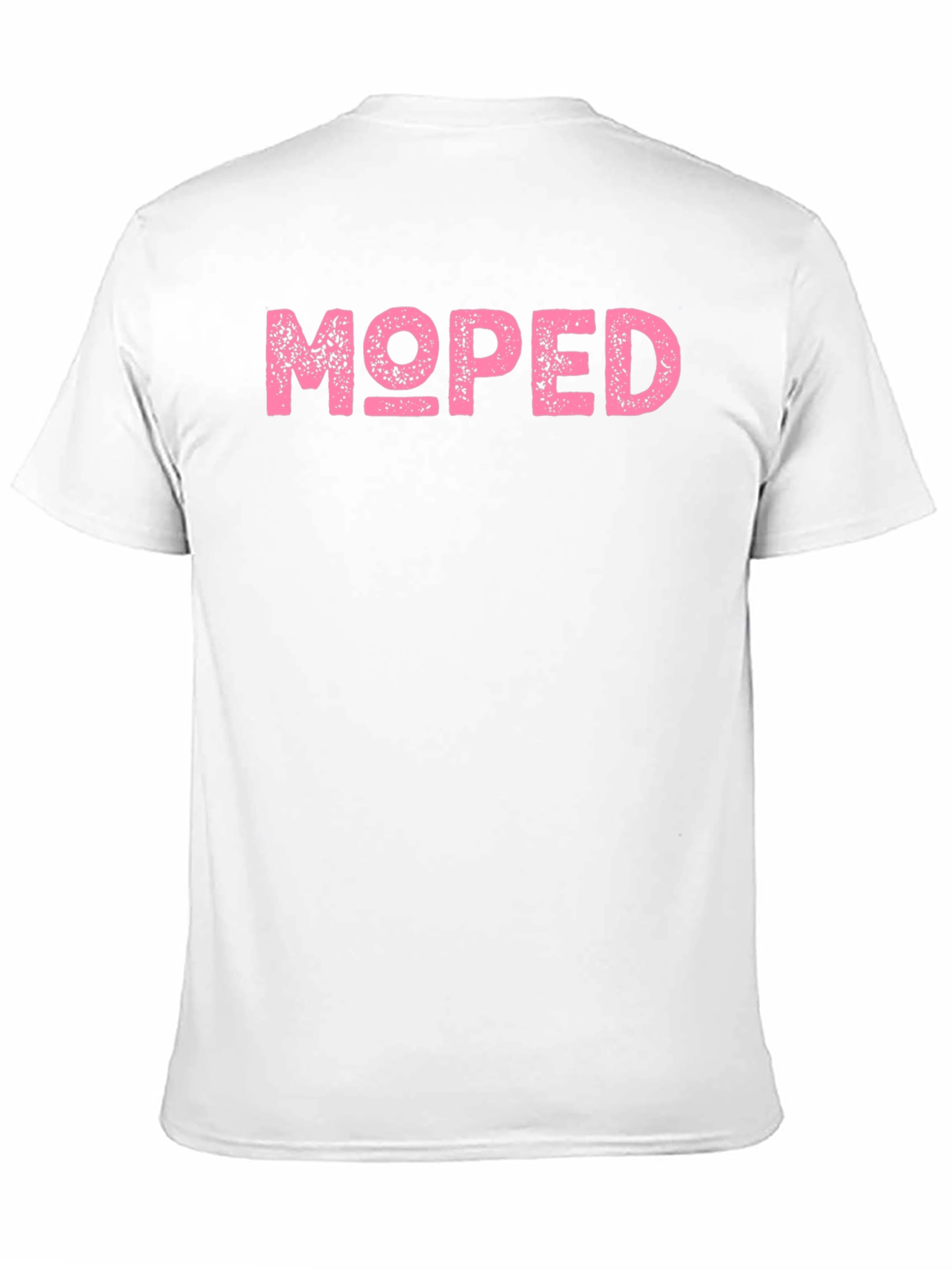 Pink Moped Graphic Black T-Shirt