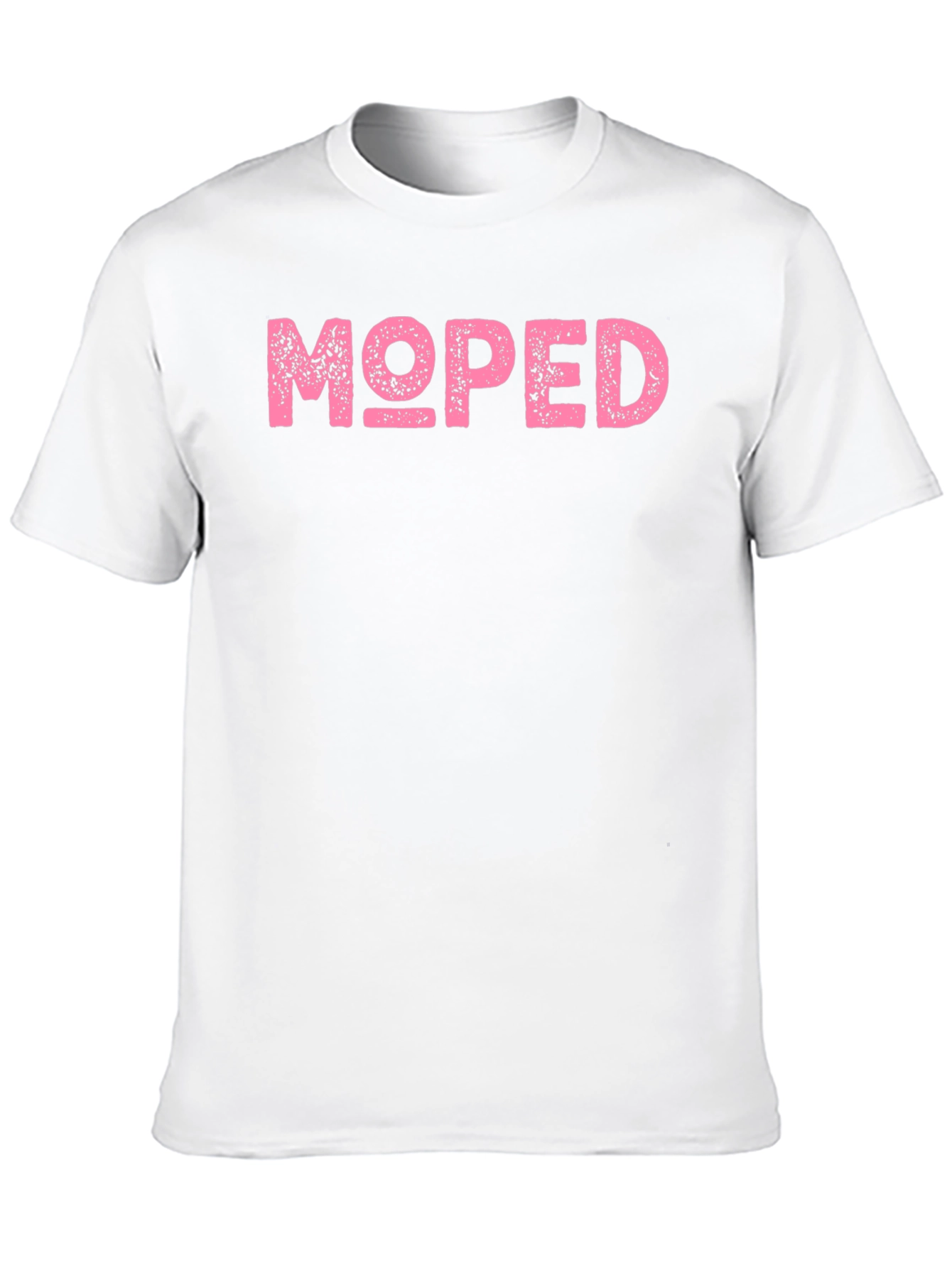 Pink Moped Graphic Black T-Shirt