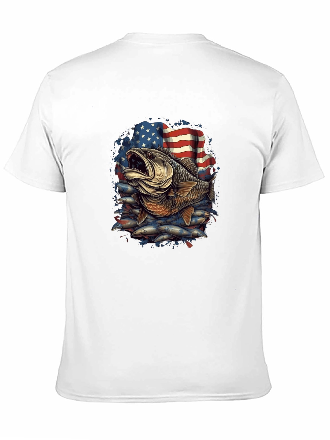American Bass Fishing Graphic Tee