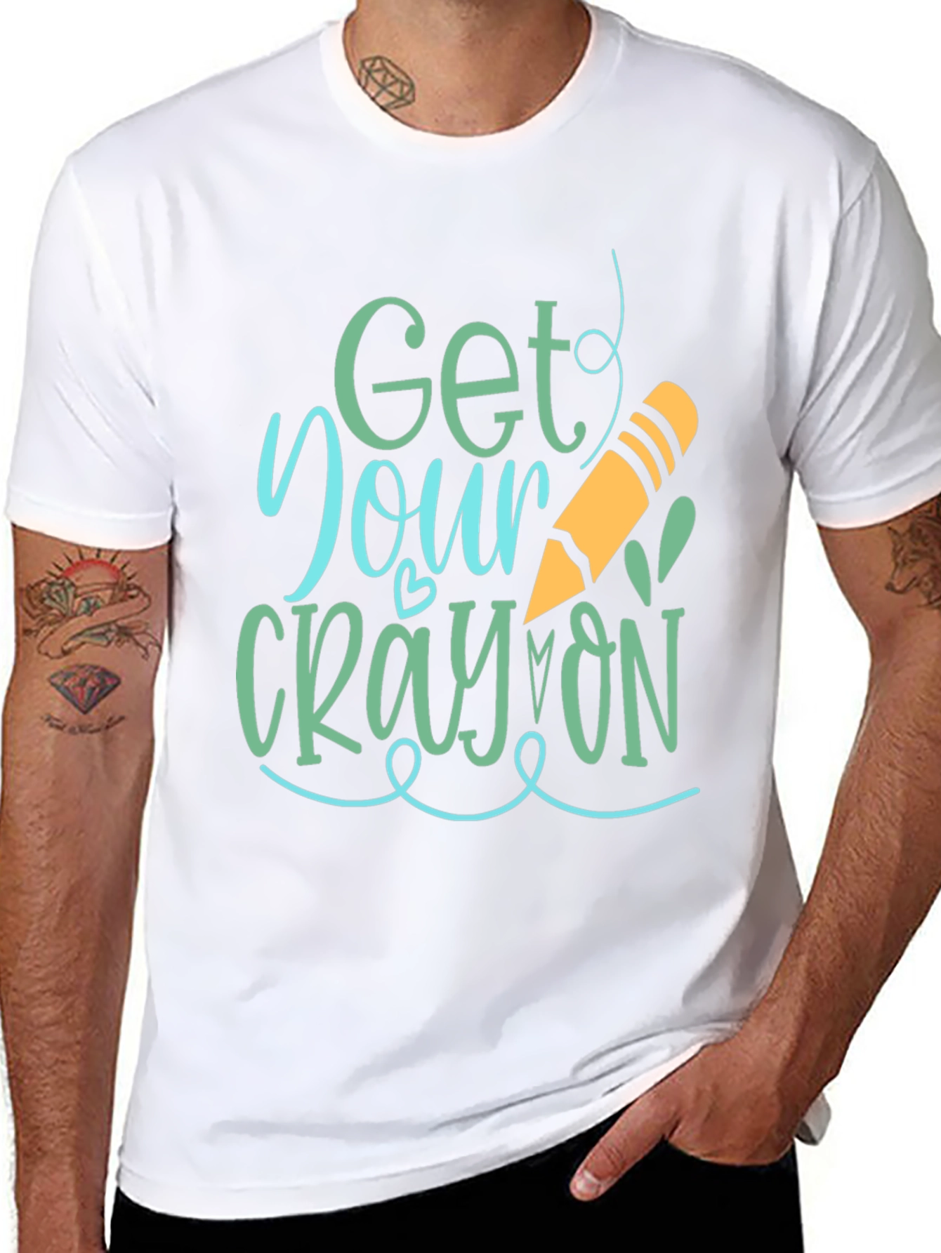Get Your Crayon On Graphic Tee
