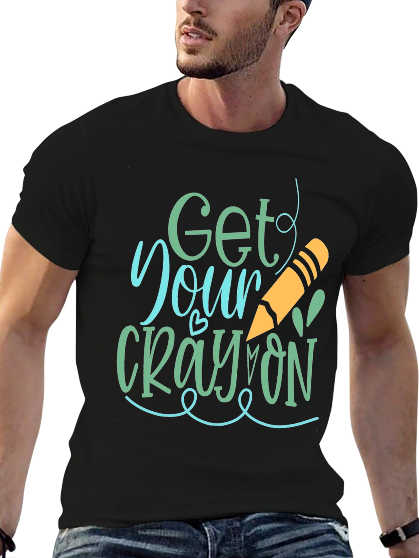 Get Your Crayon On Graphic Tee