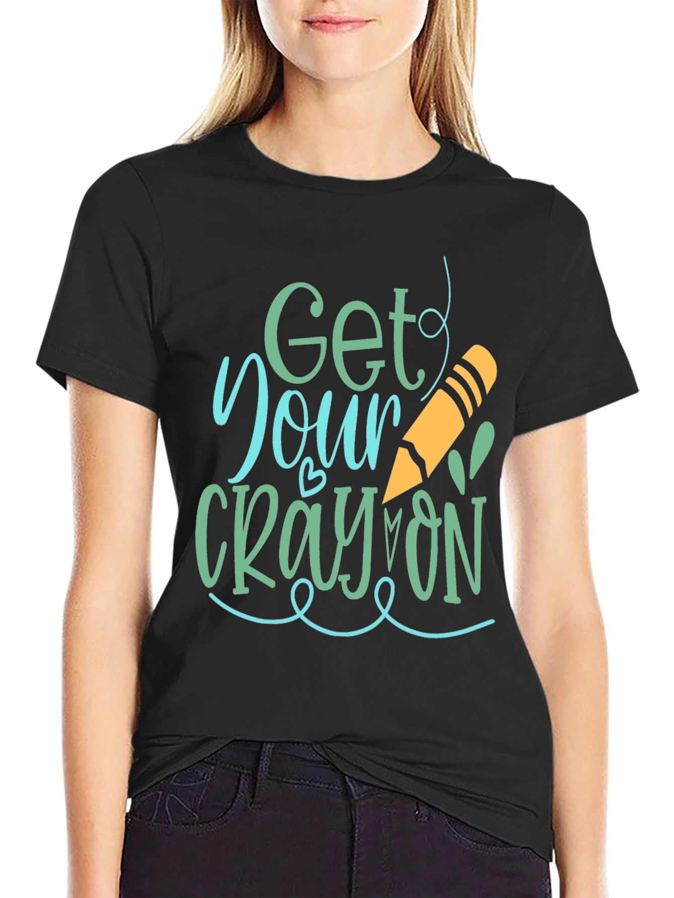 Get Your Crayon On Graphic Tee