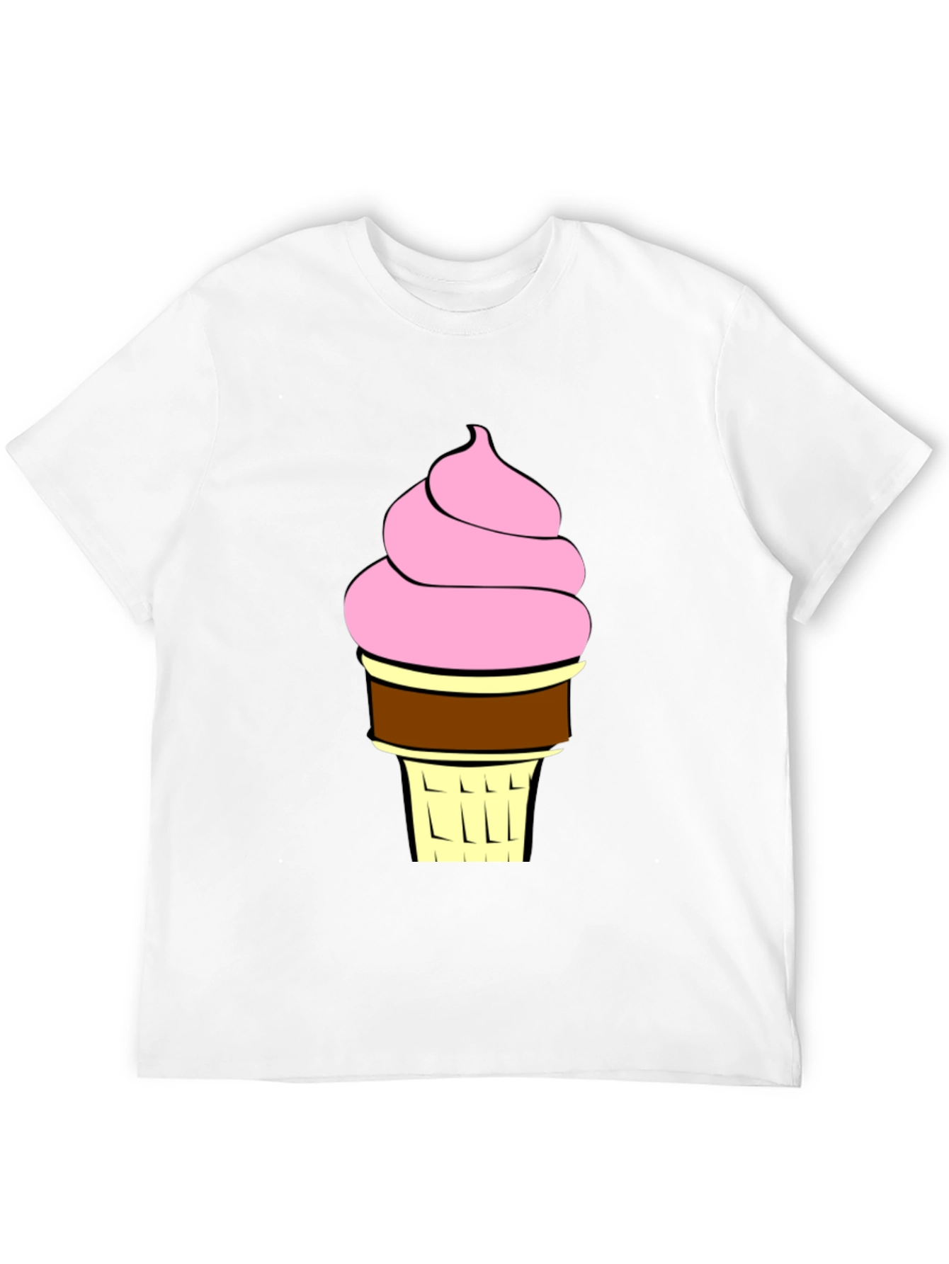 Ice Cream Graphic T-Shirt - Black