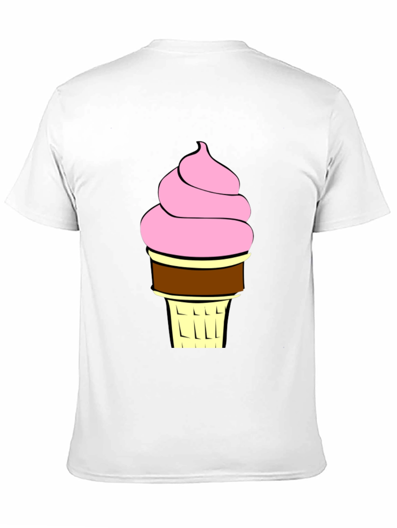 Ice Cream Graphic T-Shirt - Black