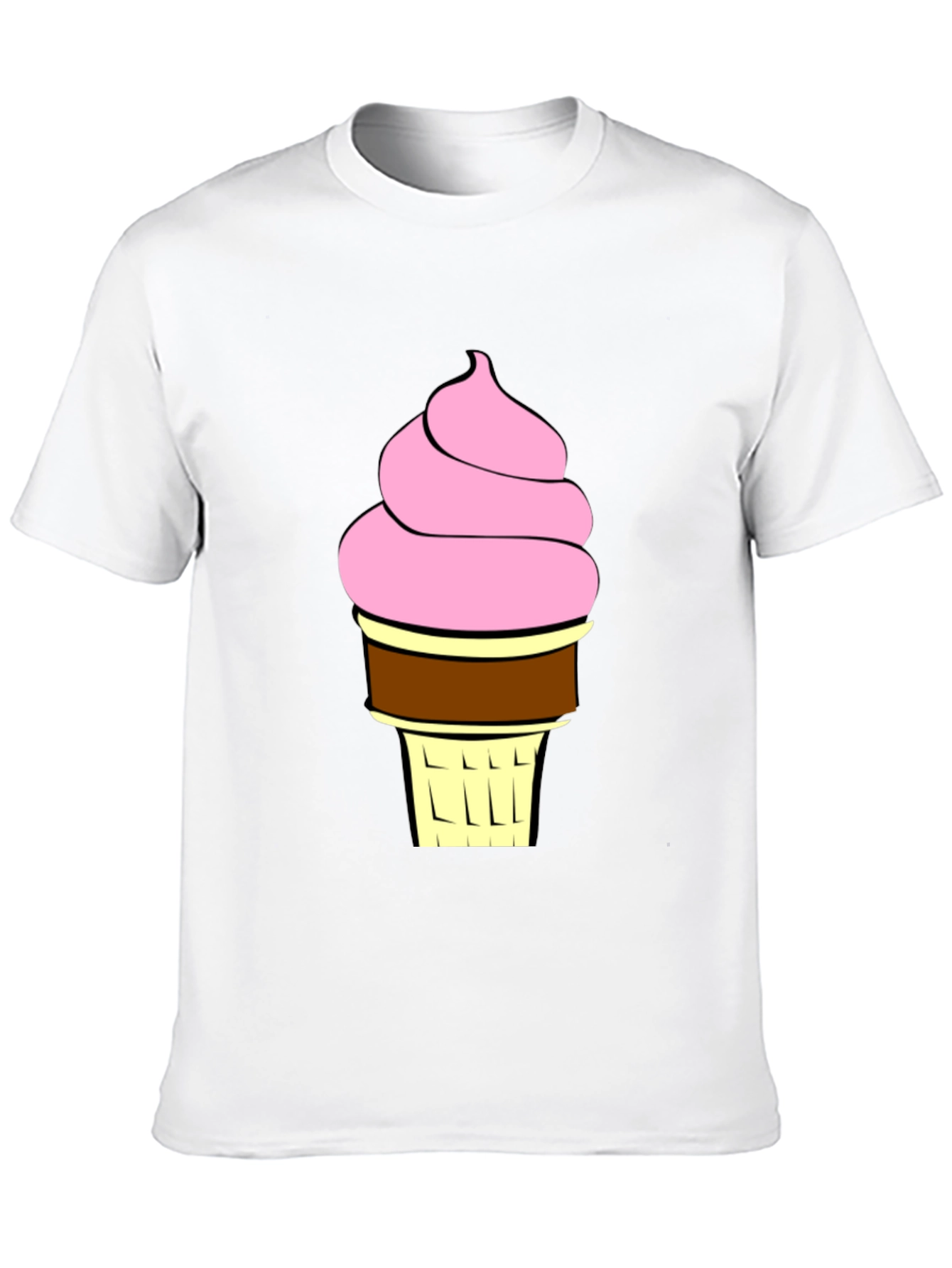 Ice Cream Graphic T-Shirt - Black