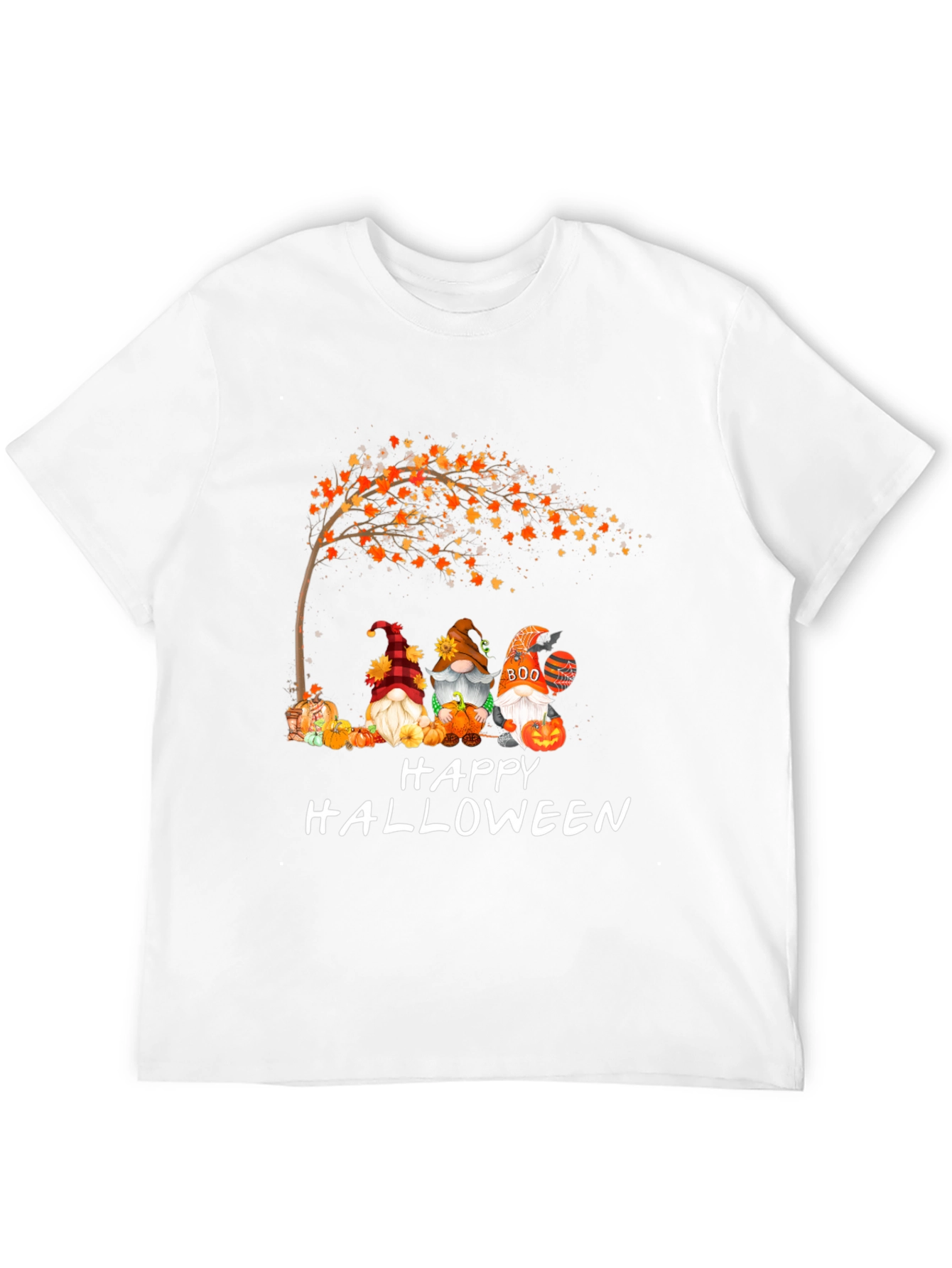 Halloween Gnomes Graphic Tee - Spooky Season Shirt