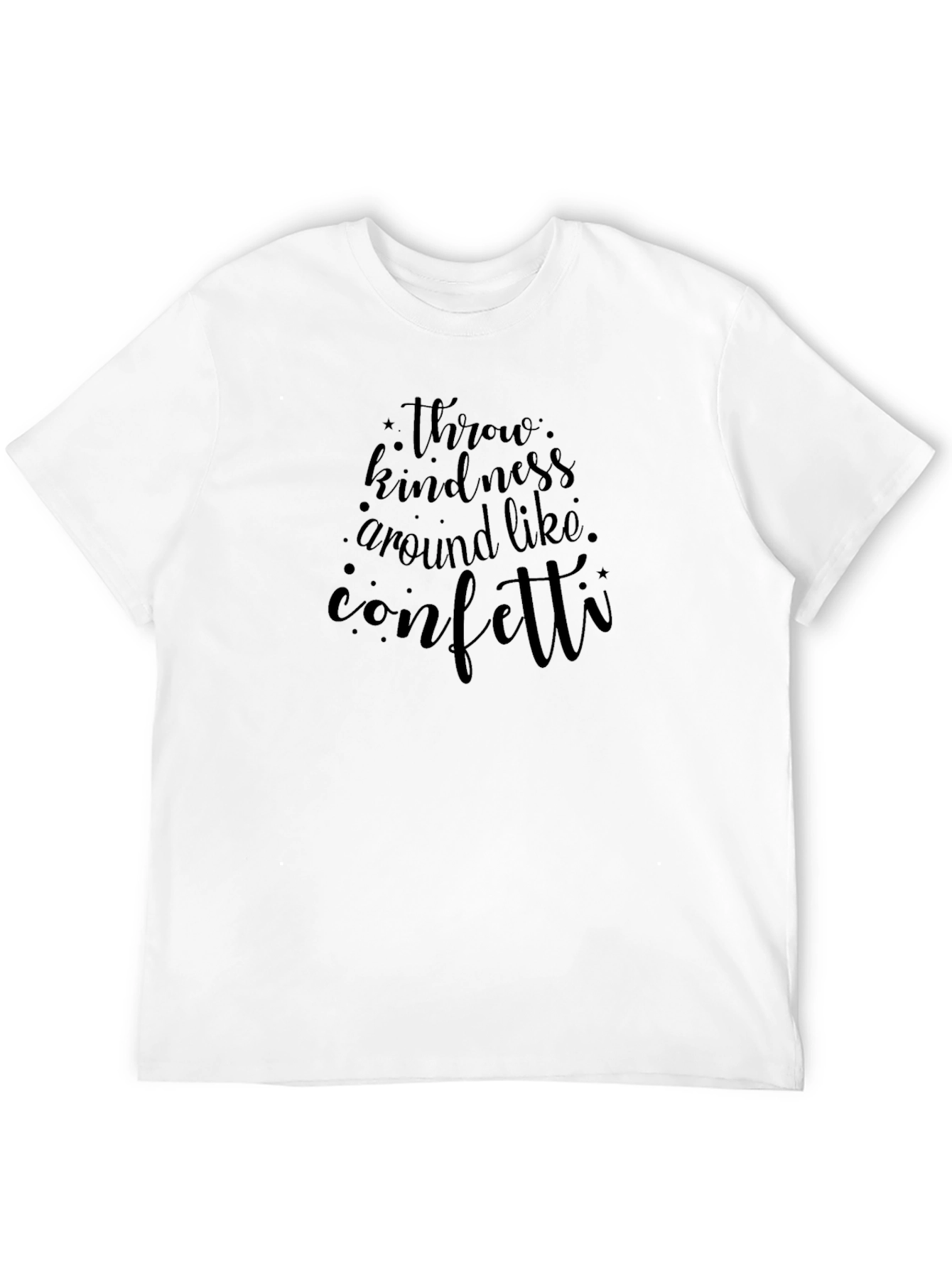Kindness Confetti Graphic Tee - Unisex Black T-Shirt