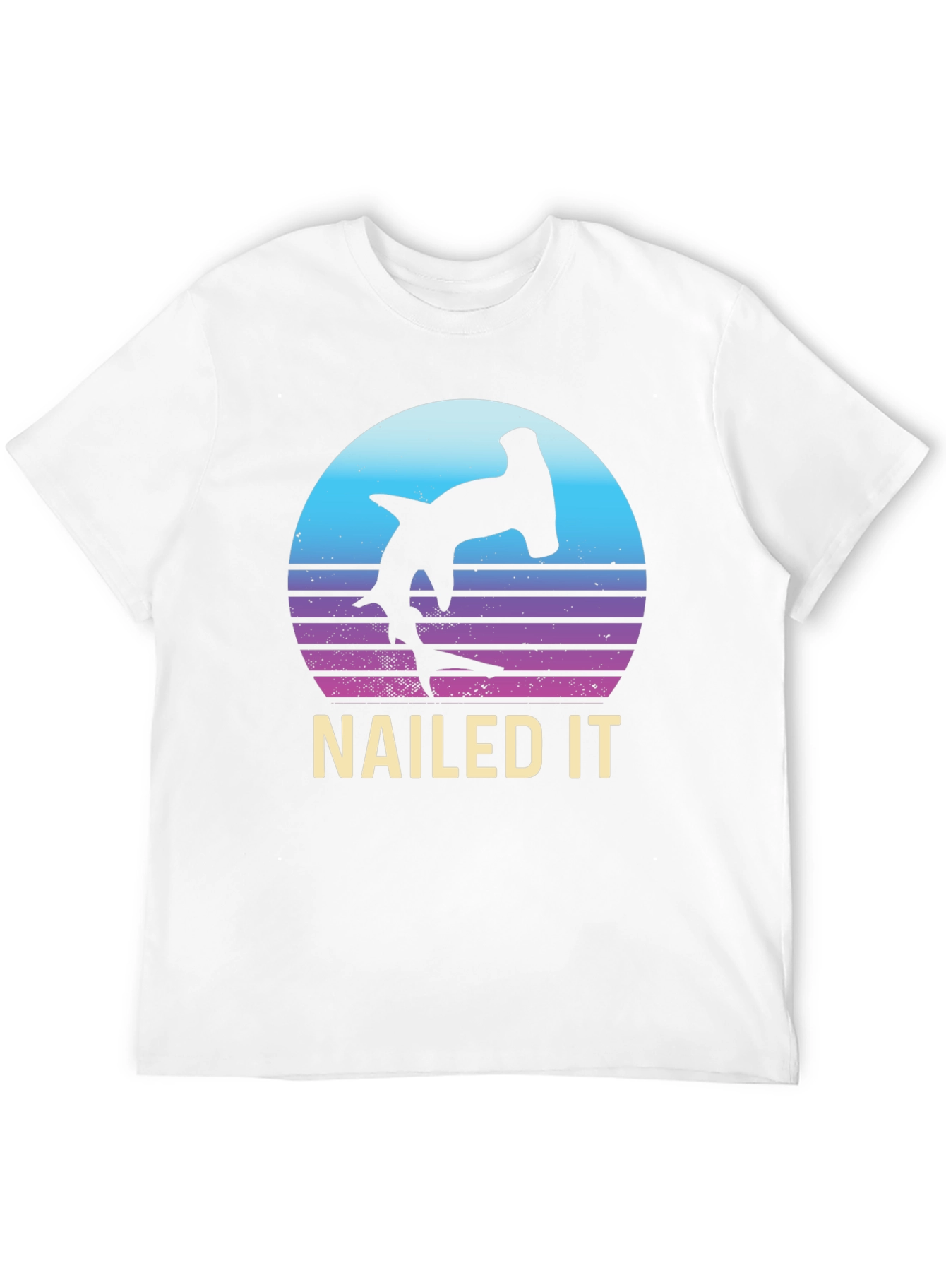 Nailed It Hammerhead Shark Retro T-Shirt
