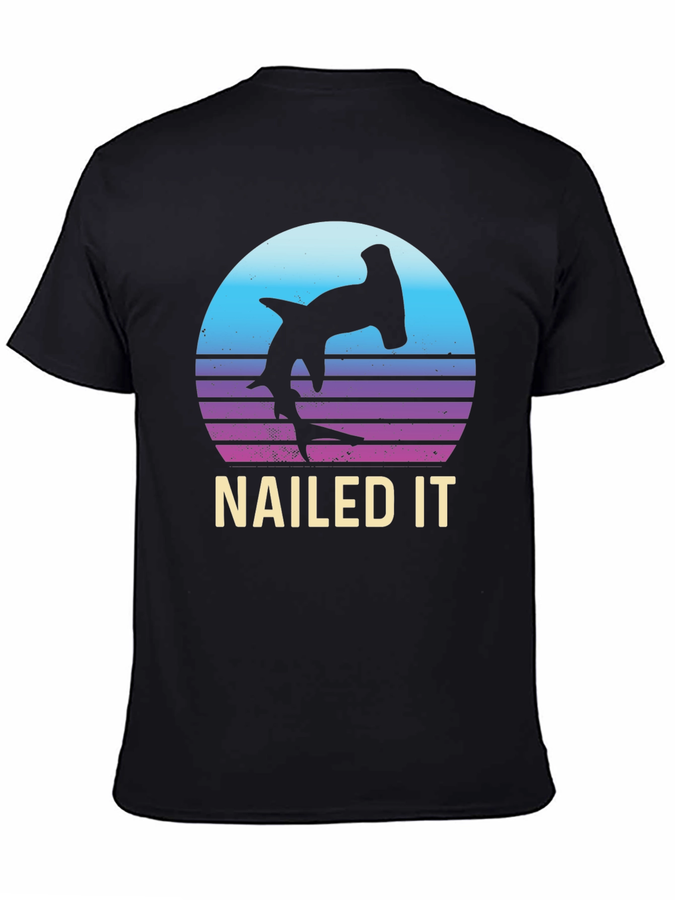 Nailed It Hammerhead Shark Retro T-Shirt
