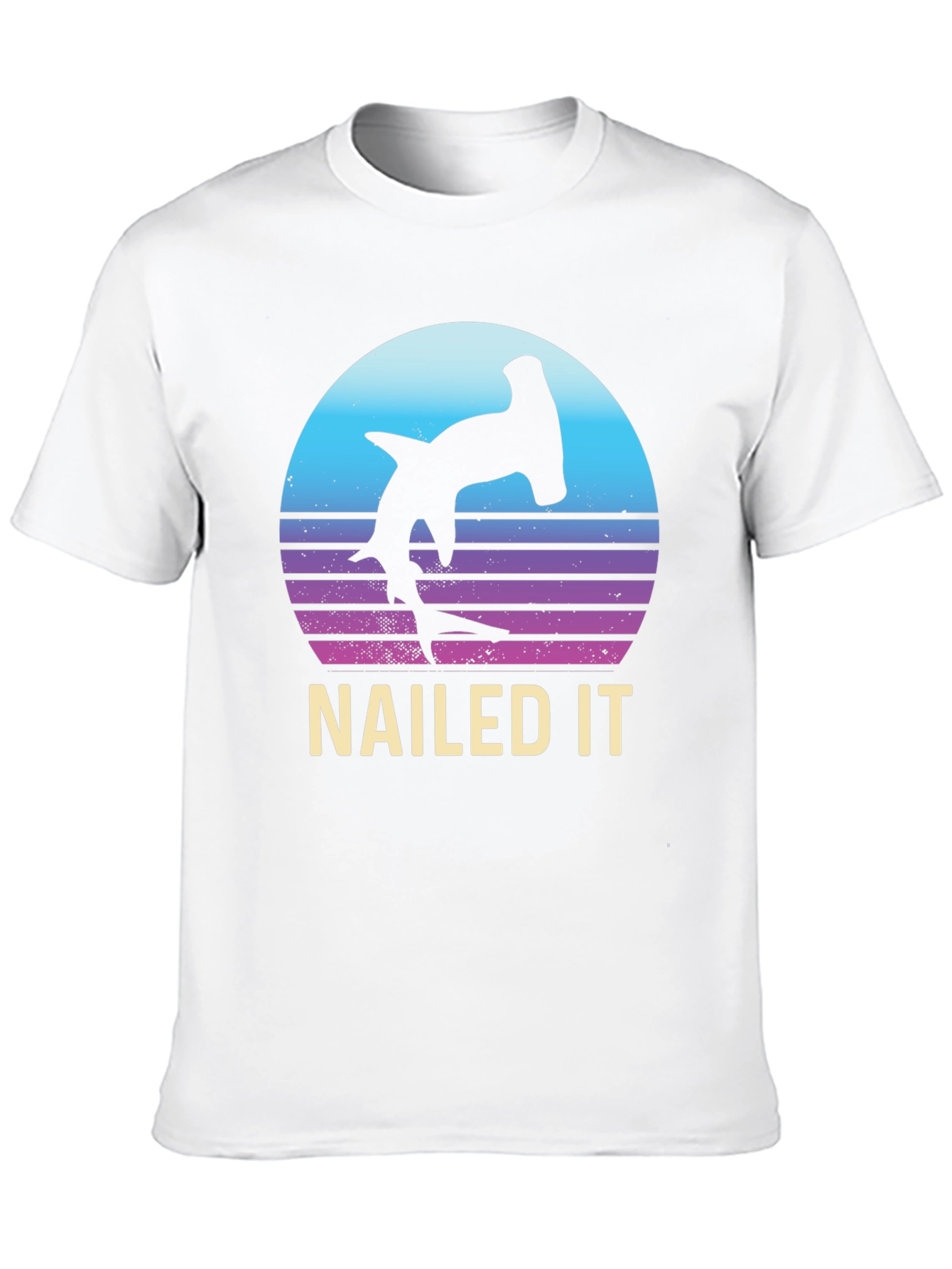 Nailed It Hammerhead Shark Retro T-Shirt