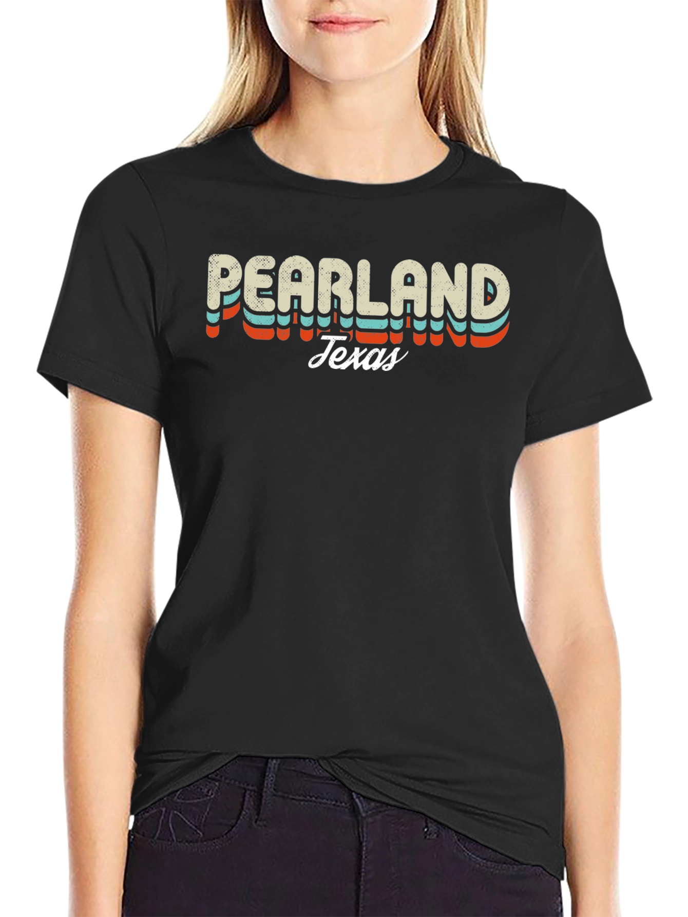 Pearland Texas Retro Graphic T-Shirt