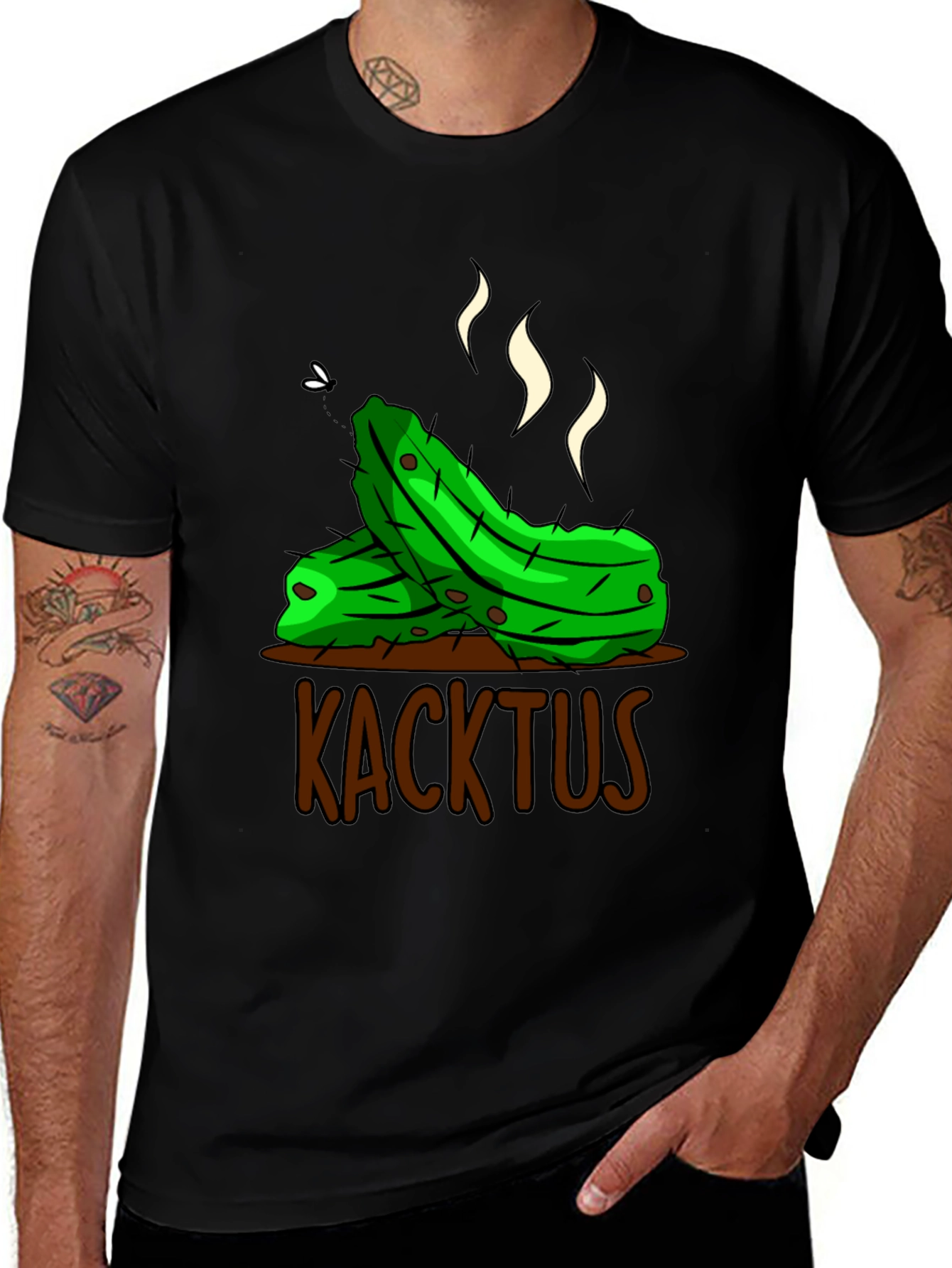 Humorous Kacktus Graphic T-Shirt - Unique Novelty Tee