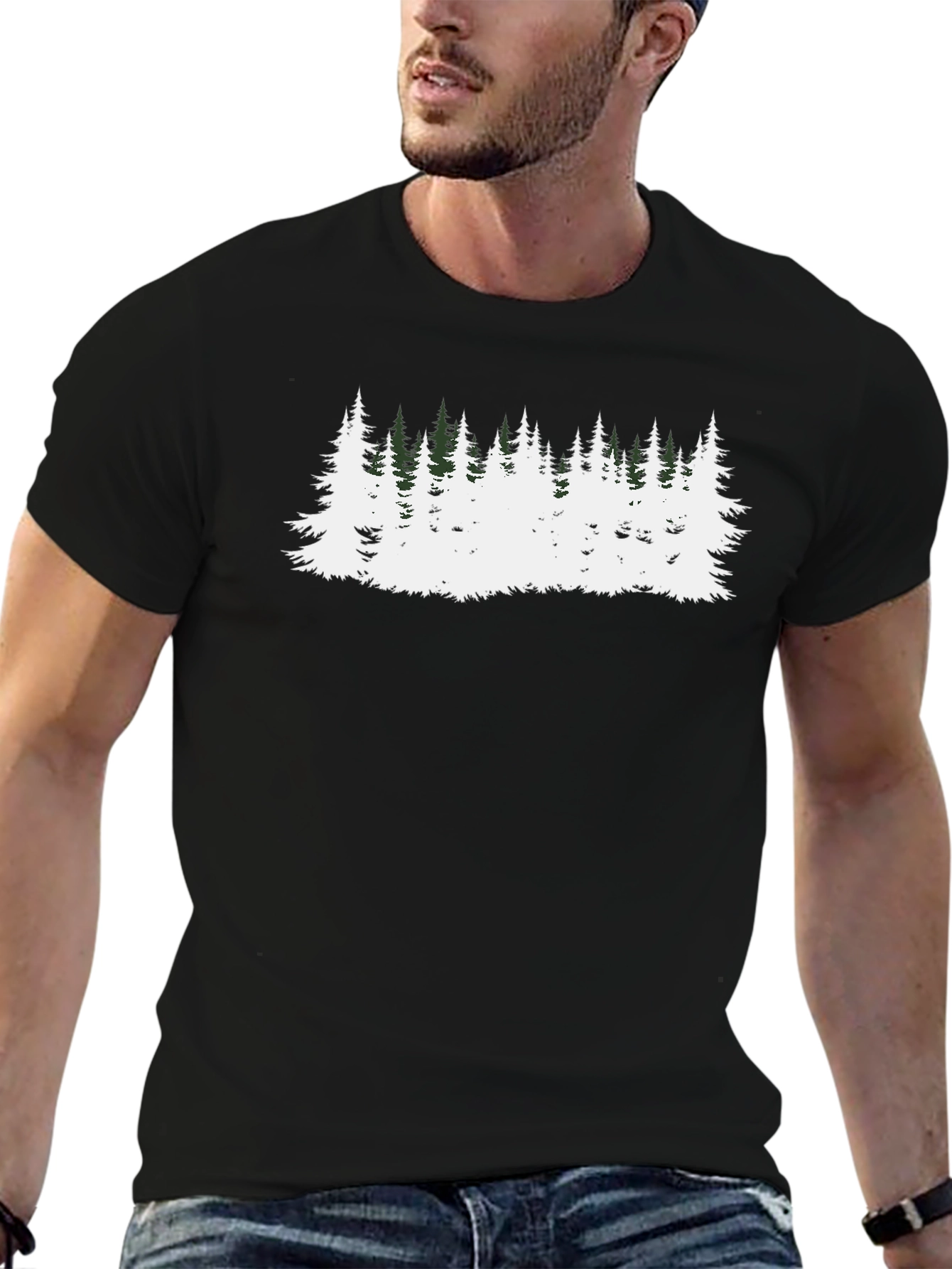 Forest Graphic Black T-Shirt