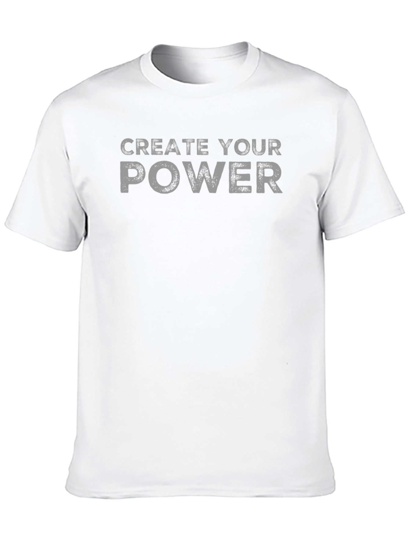 Create Your Power Graphic Tee - Black Cotton T-Shirt