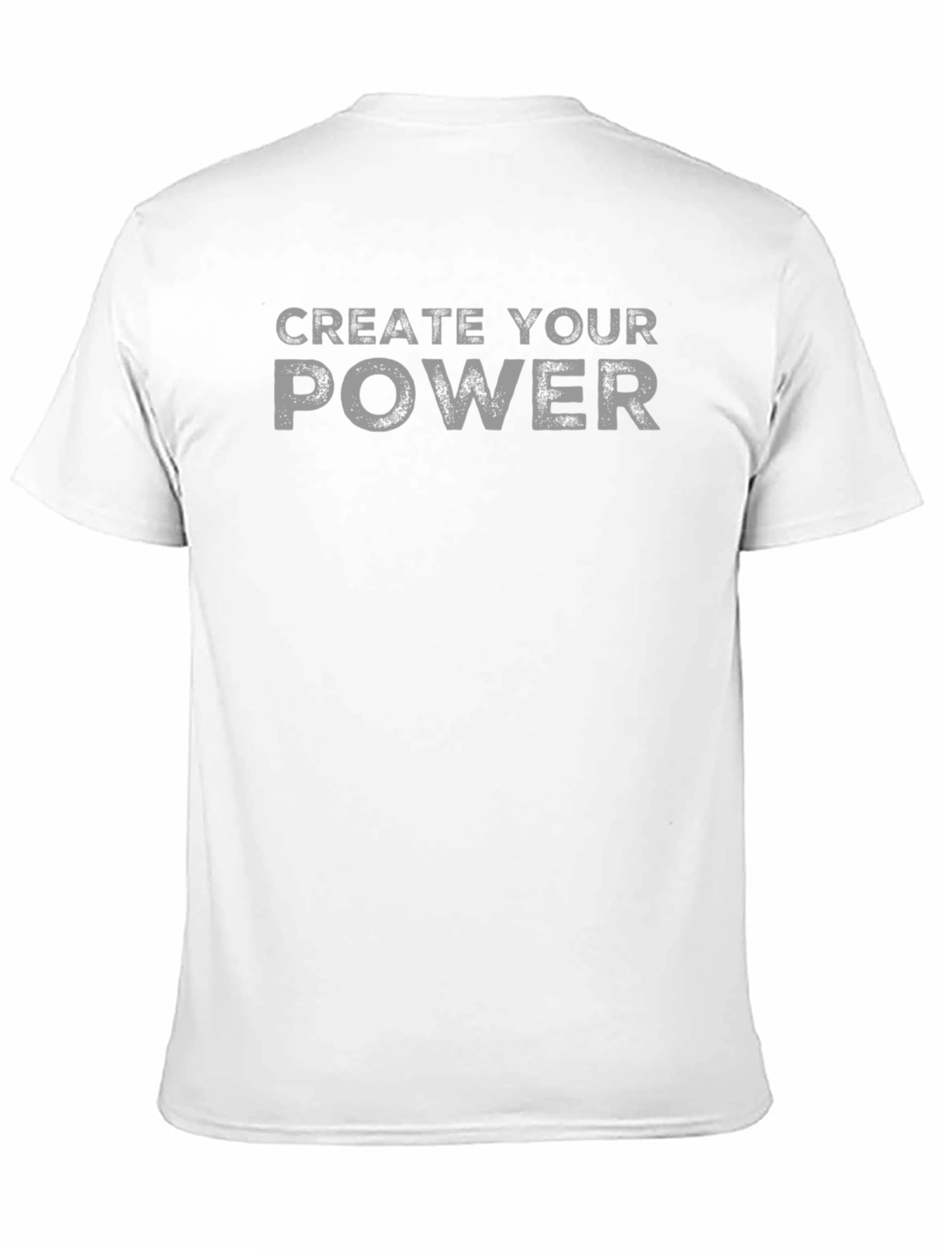 Create Your Power Graphic Tee - Black Cotton T-Shirt