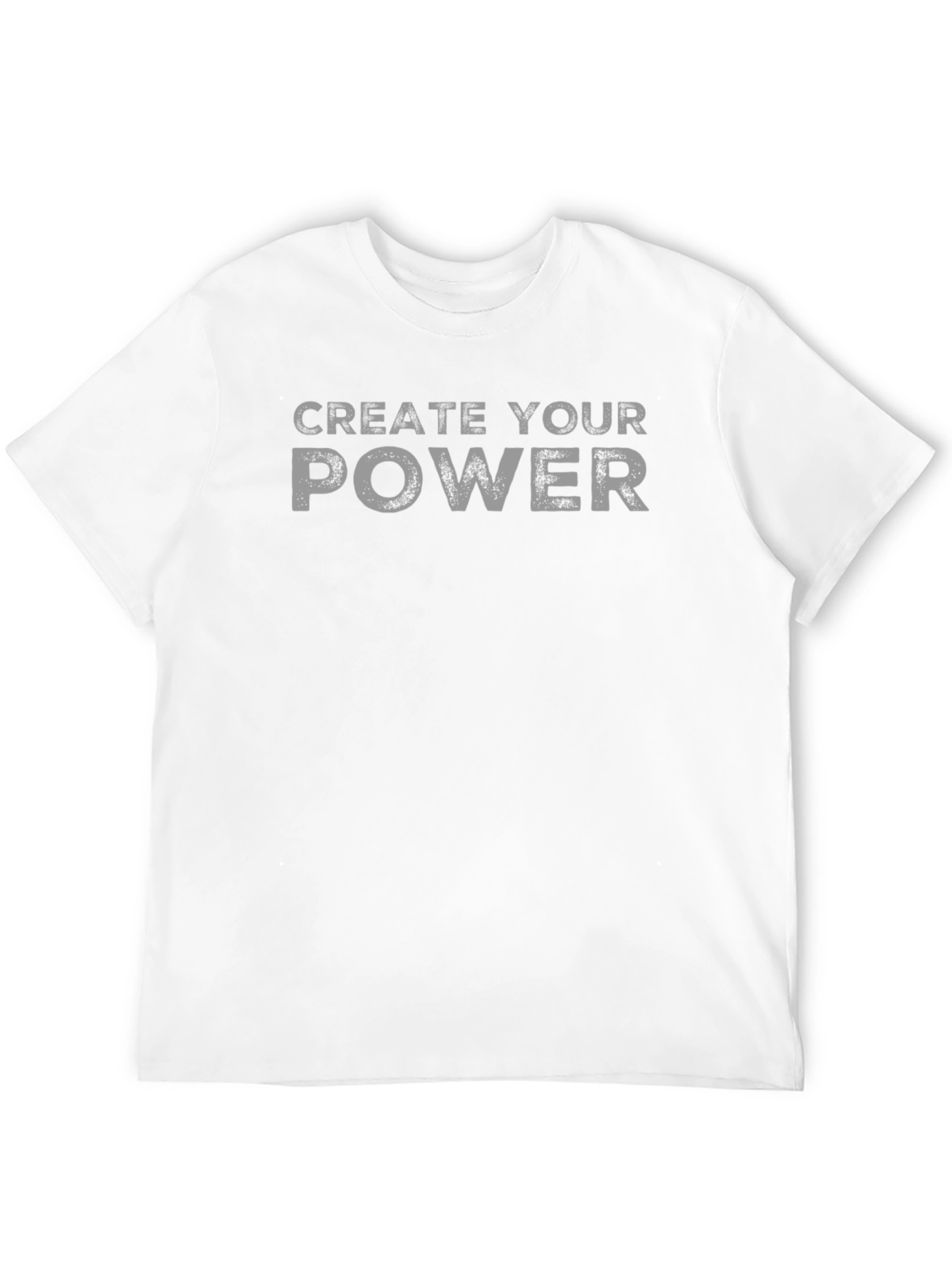 Create Your Power Graphic Tee - Black Cotton T-Shirt