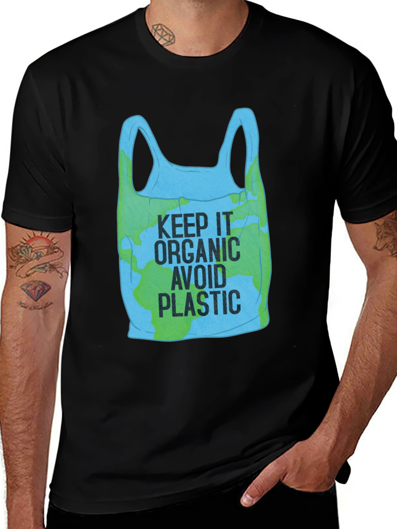 Eco-Friendly Keep It Organic Graphic T-Shirt