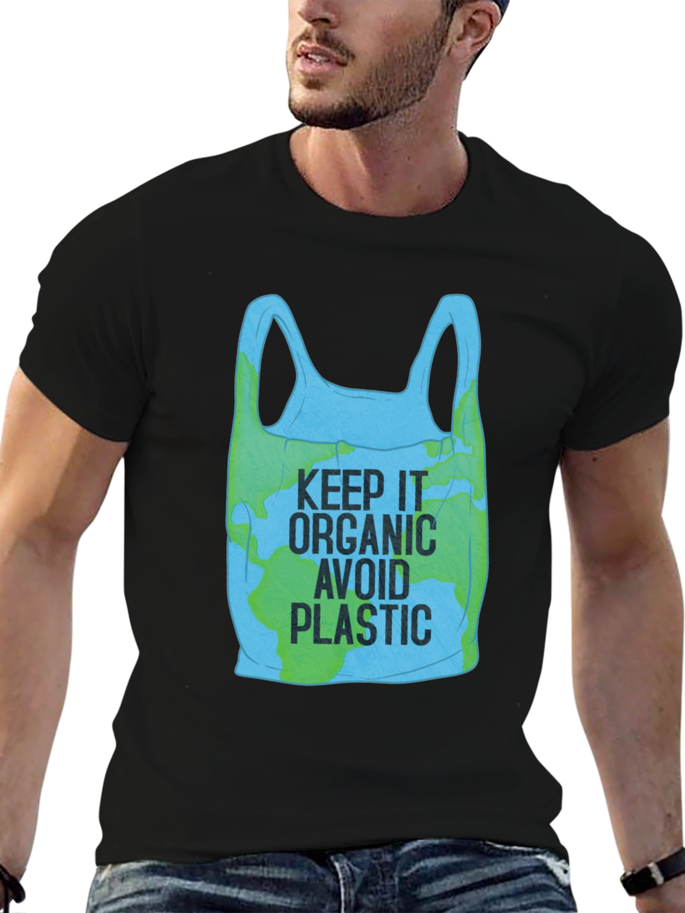 Eco-Friendly Keep It Organic Graphic T-Shirt