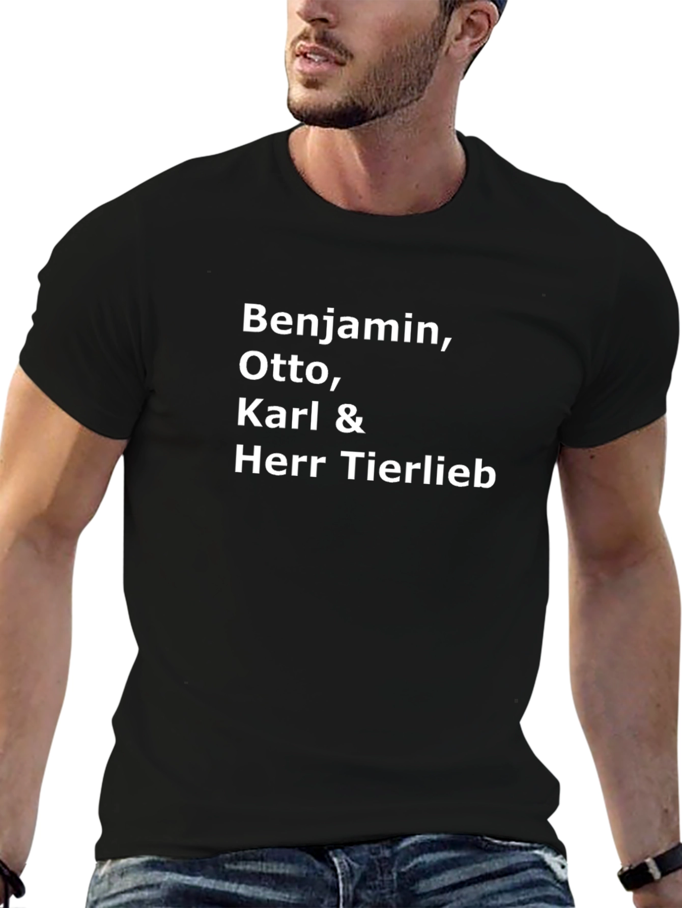 Benjamin Otto Karl & Herr Tierlieb Black T-Shirt