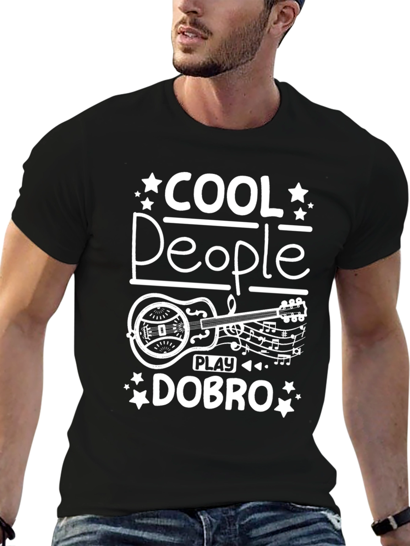 Cool People Play Dobro T-Shirt - Music Lover Tee