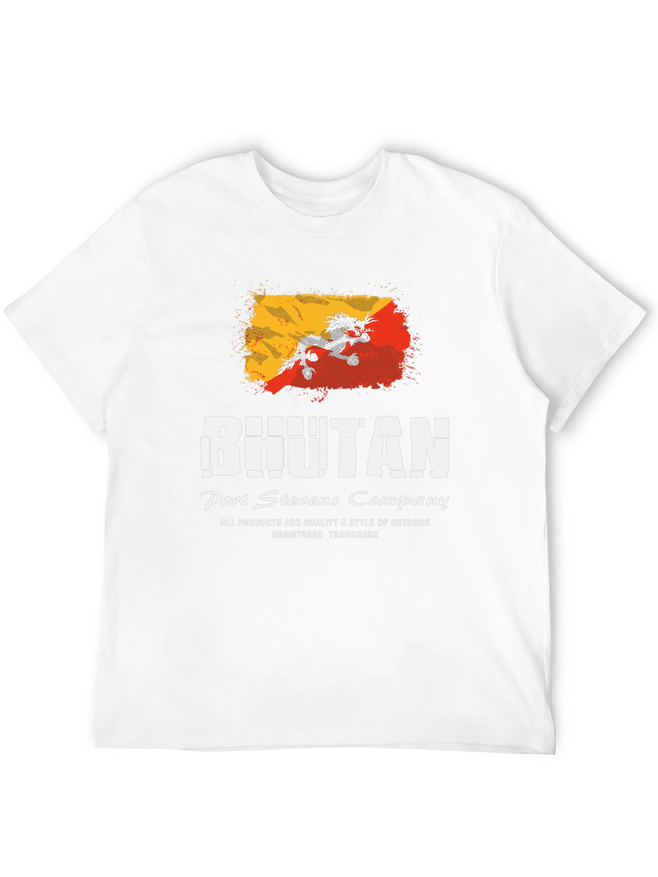 Bhutan Flag T-Shirt - Port Stevens Company