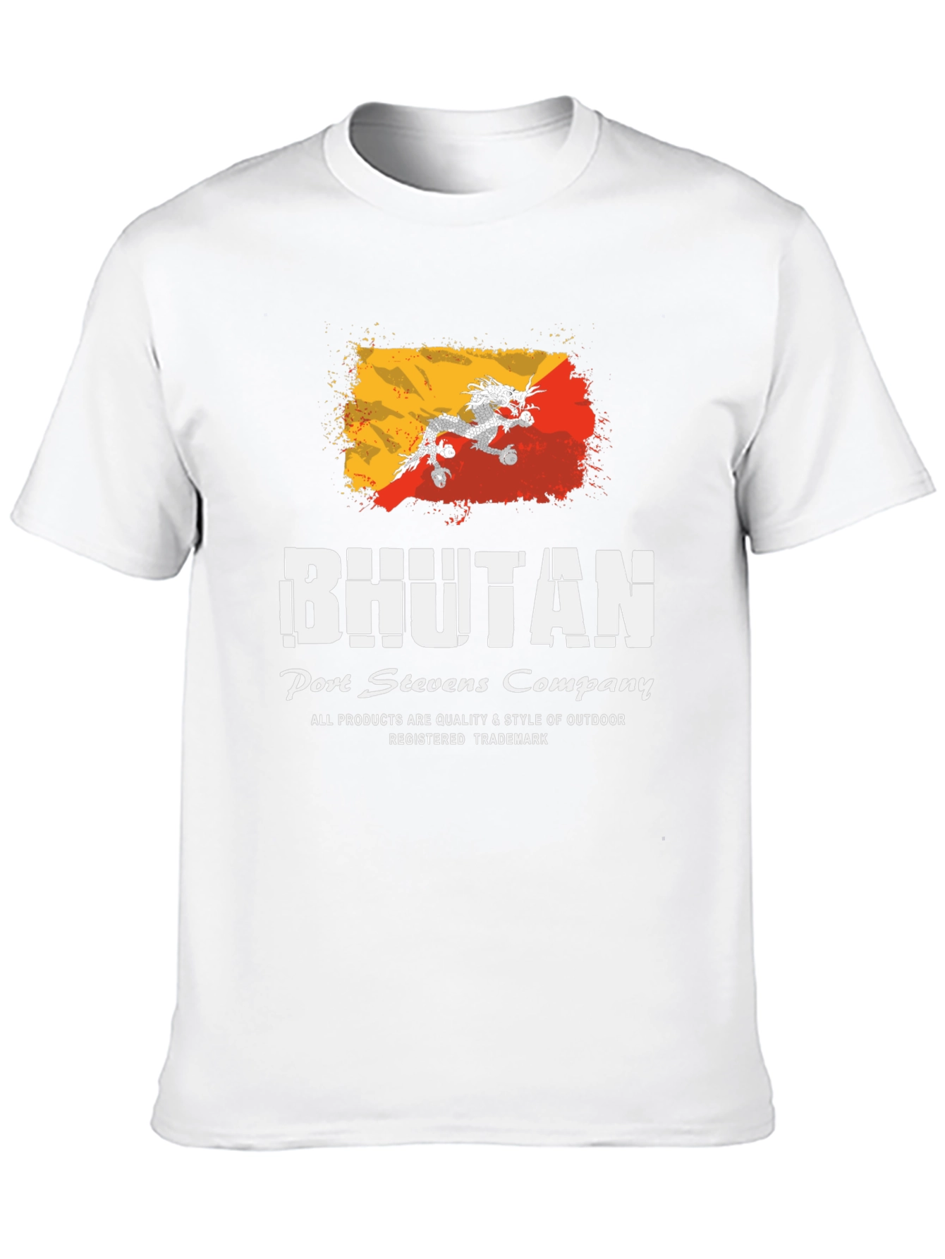 Bhutan Flag T-Shirt - Port Stevens Company
