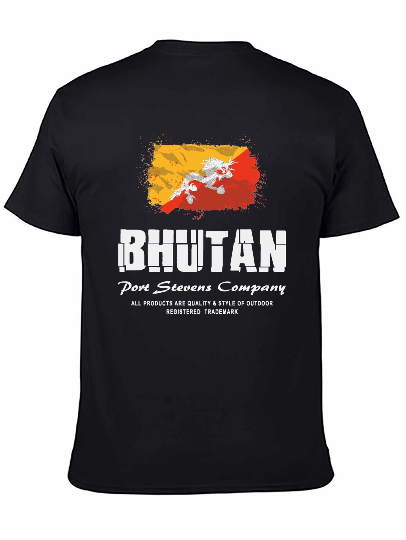 Bhutan Flag T-Shirt - Port Stevens Company
