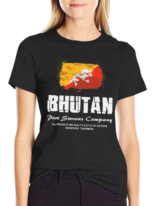 Bhutan Flag T-Shirt - Port Stevens Company