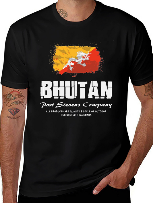 Bhutan Flag T-Shirt - Port Stevens Company