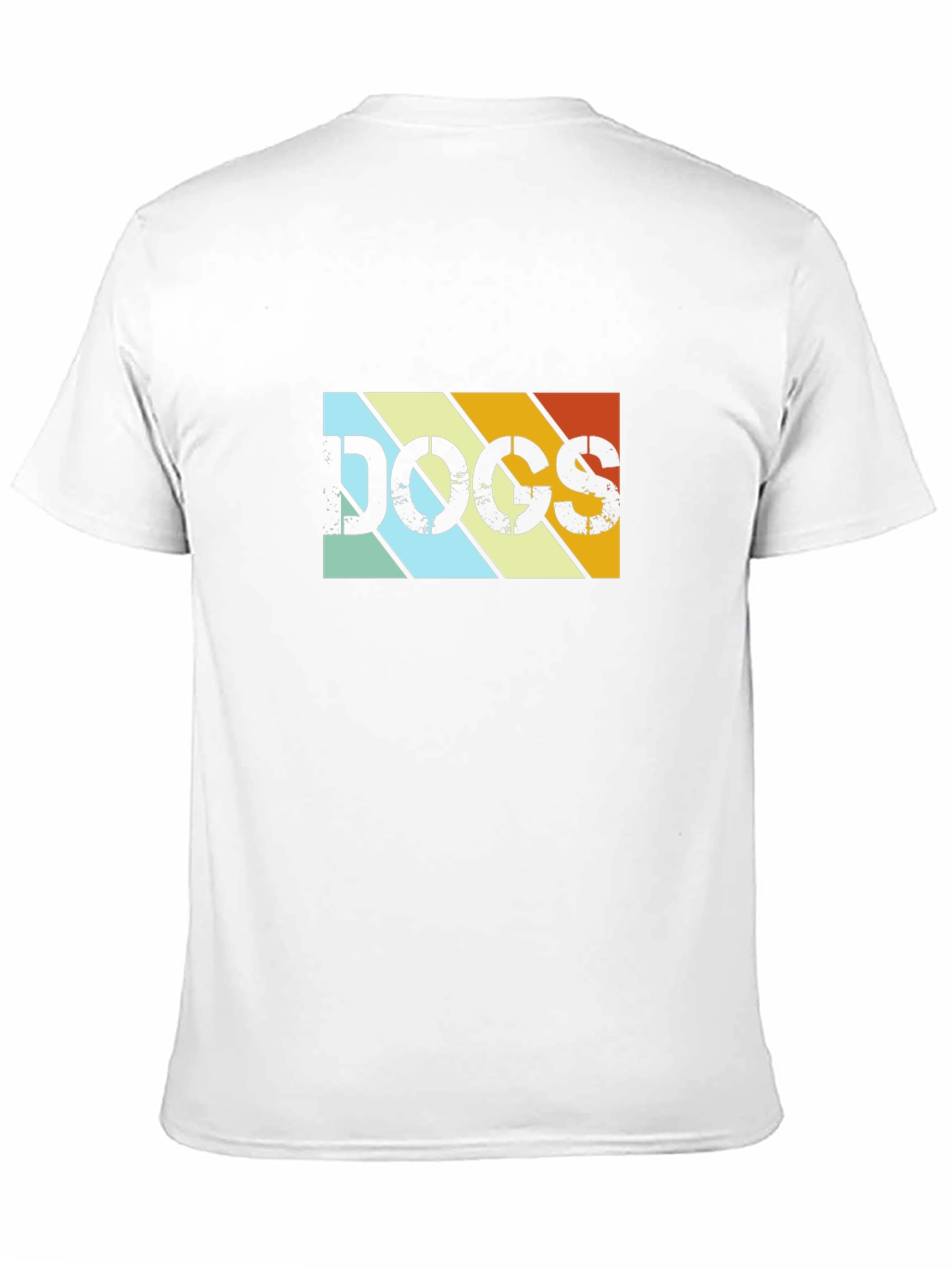 Retro DOGS Graphic Tee - Black Cotton T-Shirt