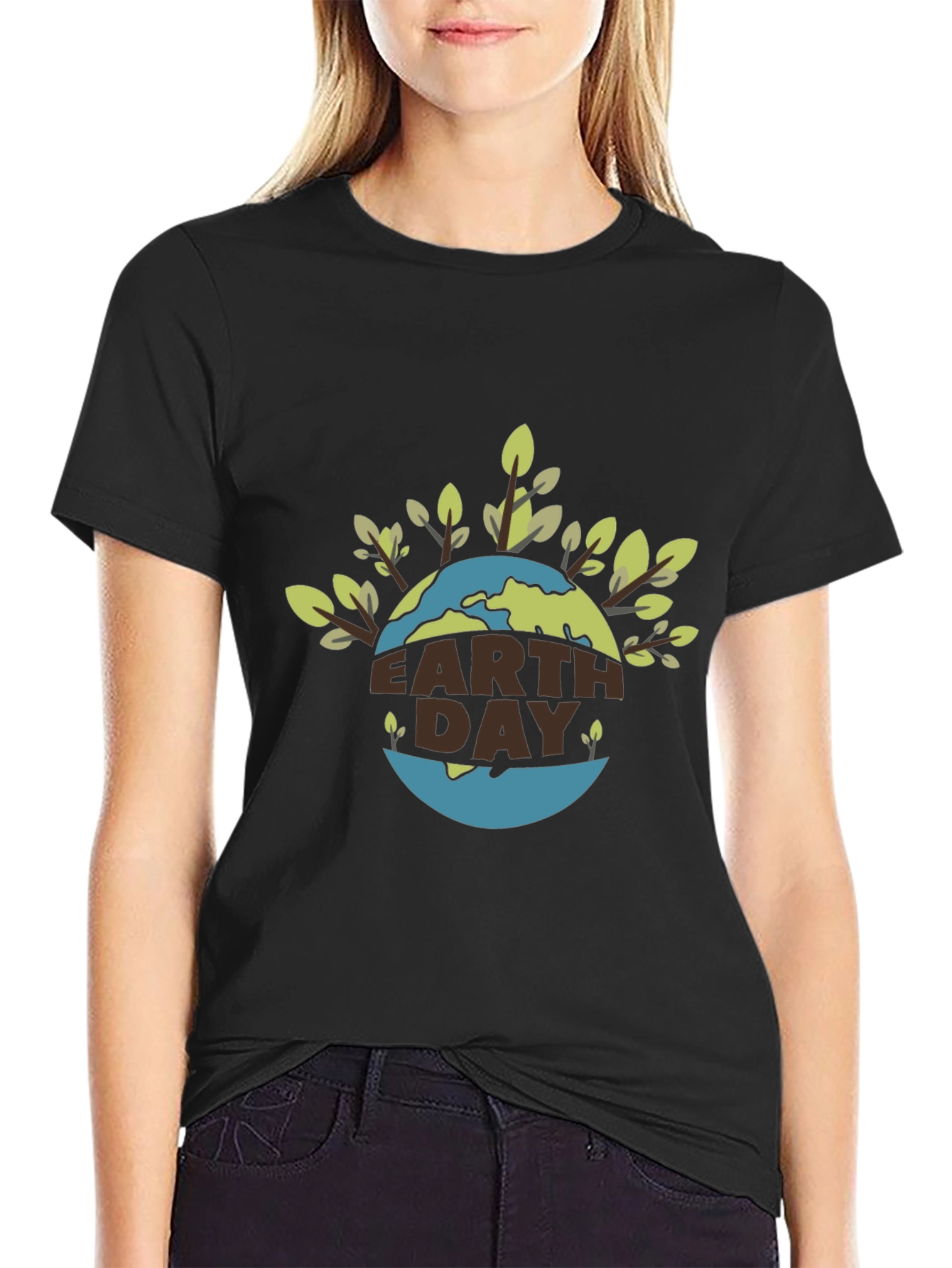 Earth Day Graphic Tee - Black