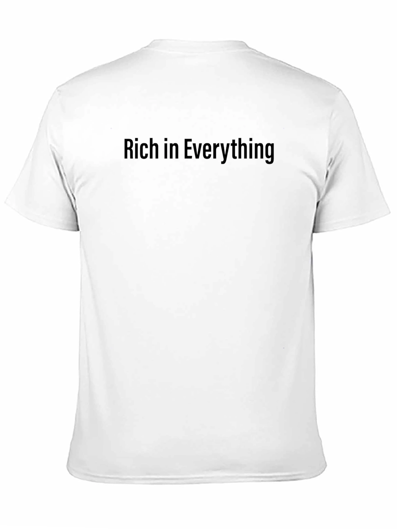 Rich in Everything Black T-Shirt