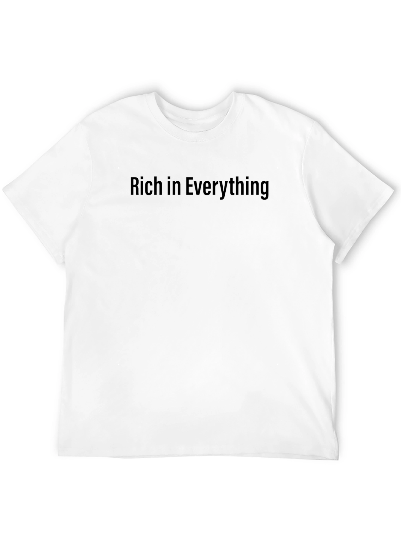 Rich in Everything Black T-Shirt