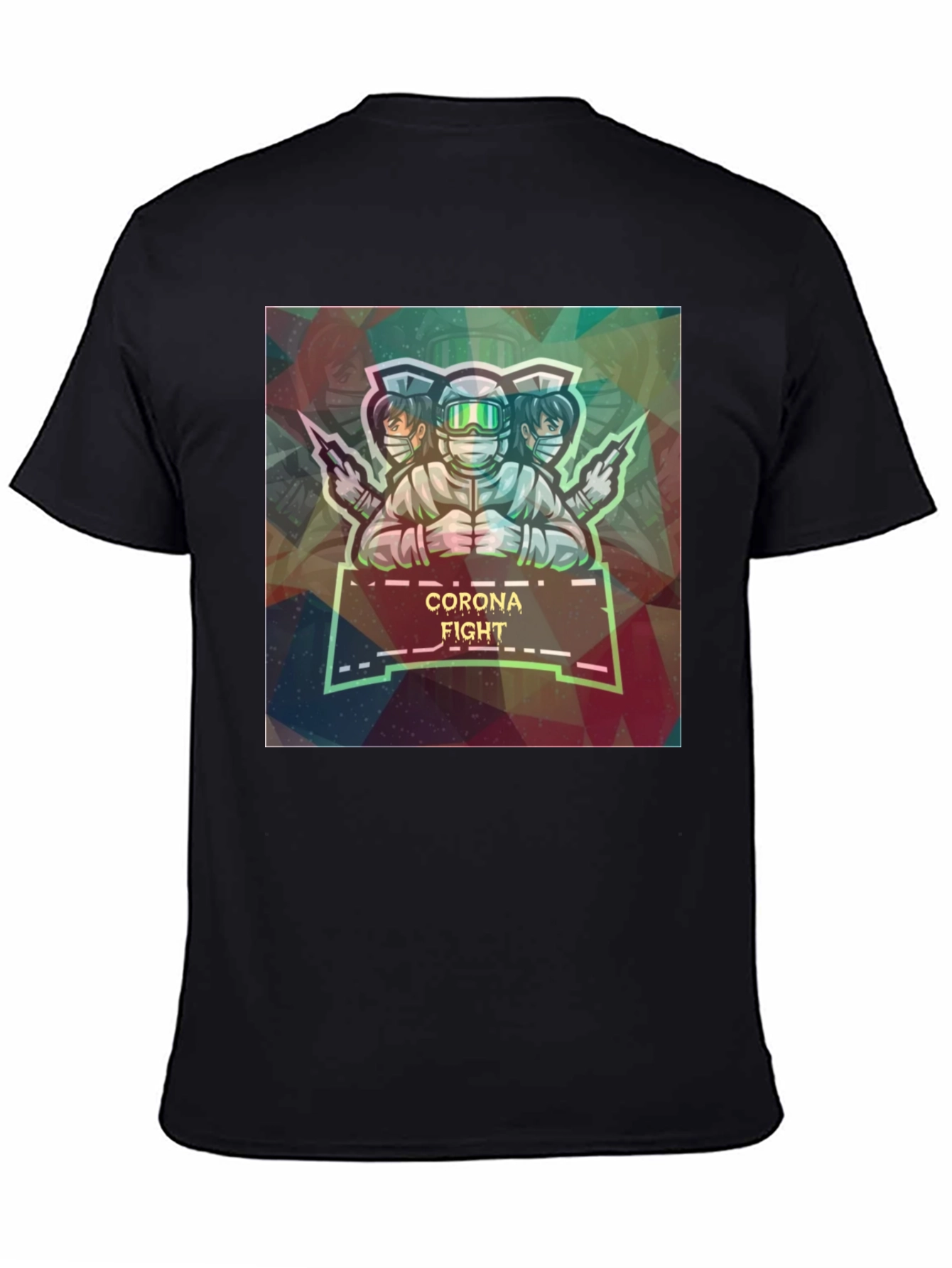 Corona Fight Graphic Print T-Shirt