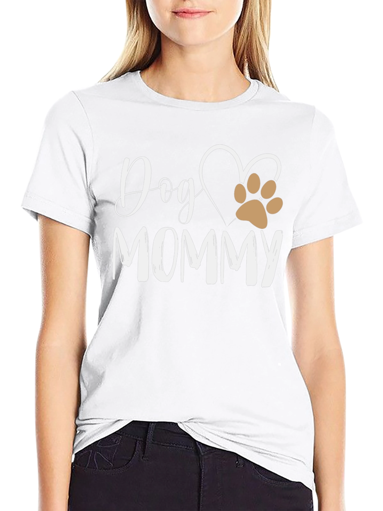 Dog Mommy Graphic Tee - Cute Pet Lover Shirt