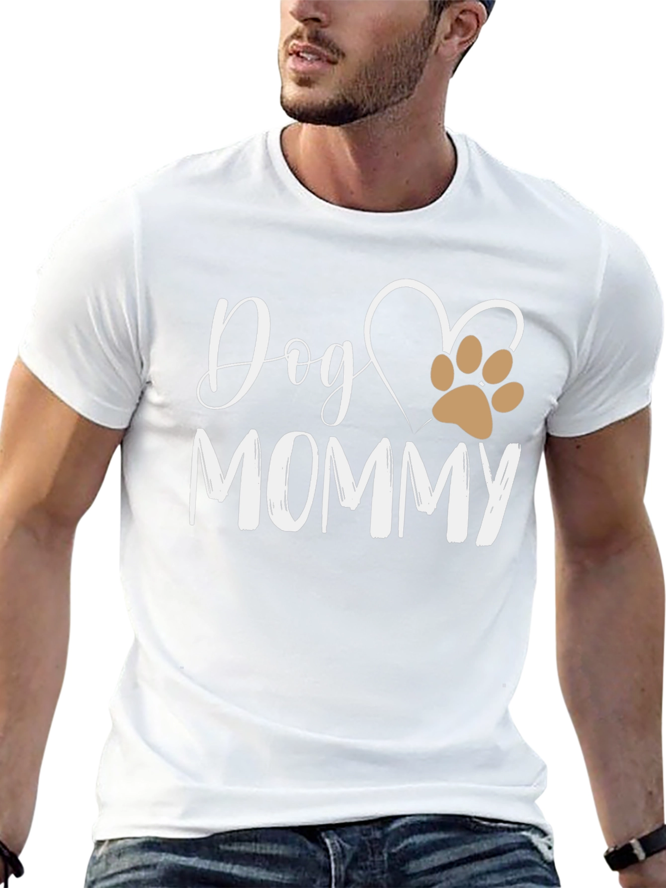 Dog Mommy Graphic Tee - Cute Pet Lover Shirt