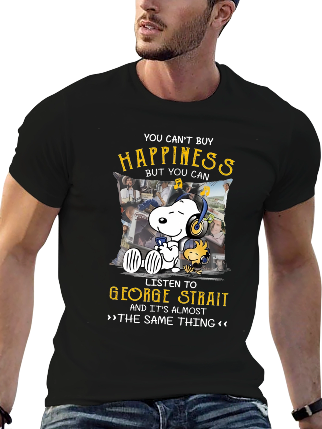 George Strait Snoopy T-Shirt - Music Lover Tee