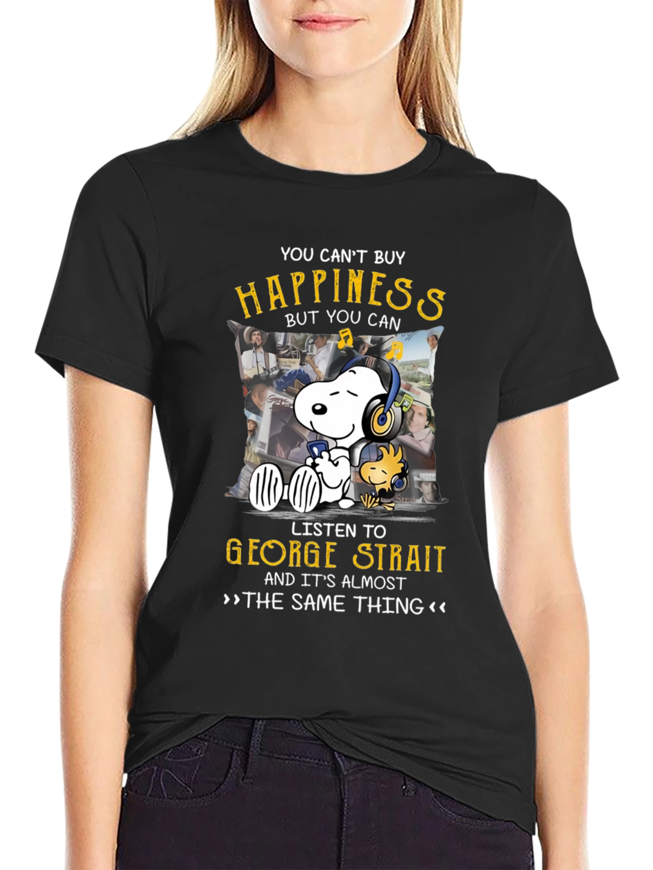 George Strait Snoopy T-Shirt - Music Lover Tee