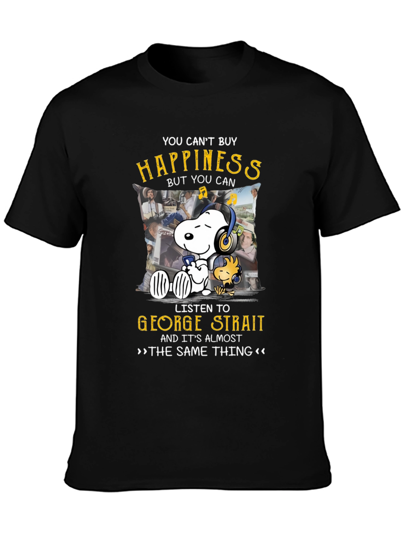 George Strait Snoopy T-Shirt - Music Lover Tee