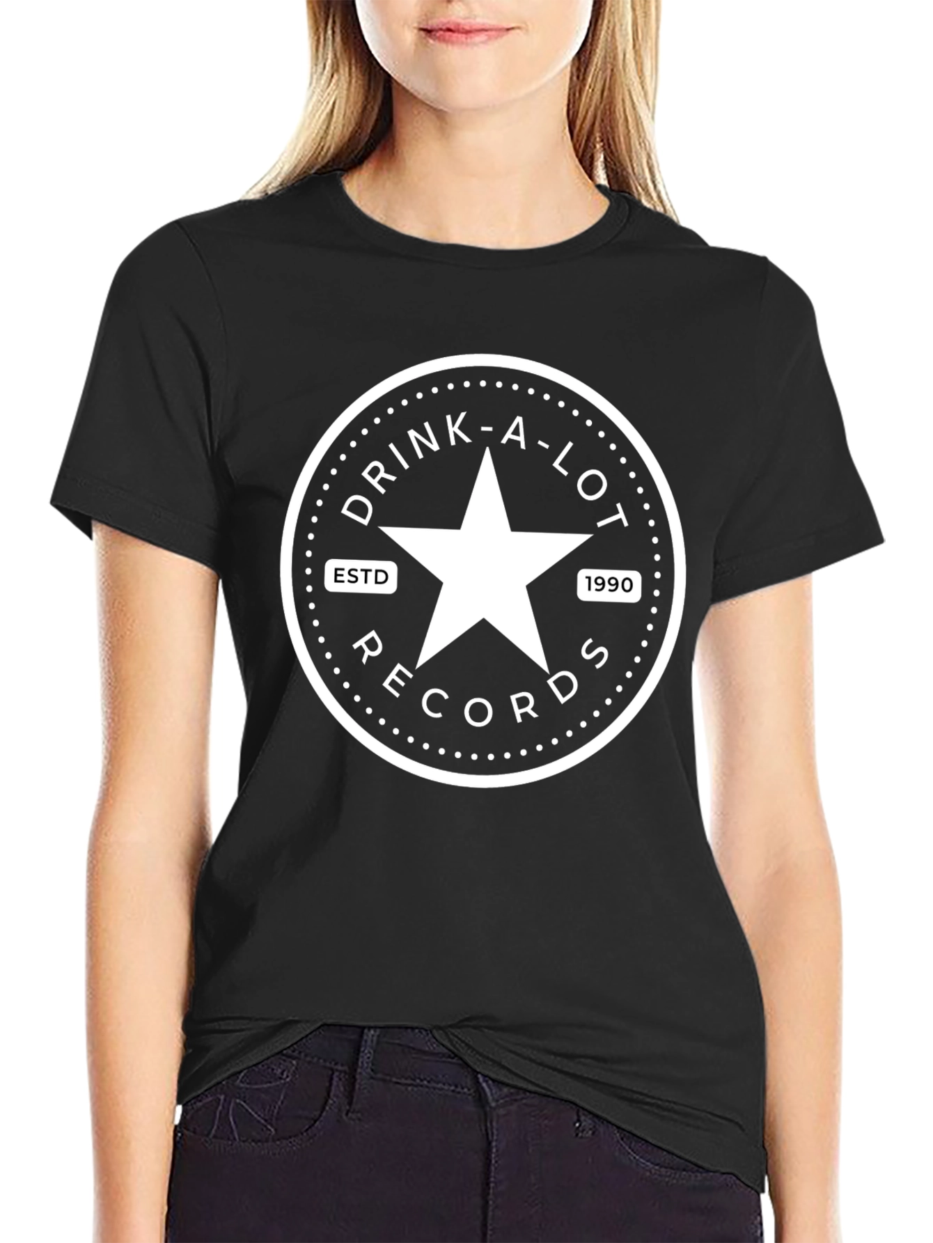 Drink-A-Lot Records Black T-Shirt