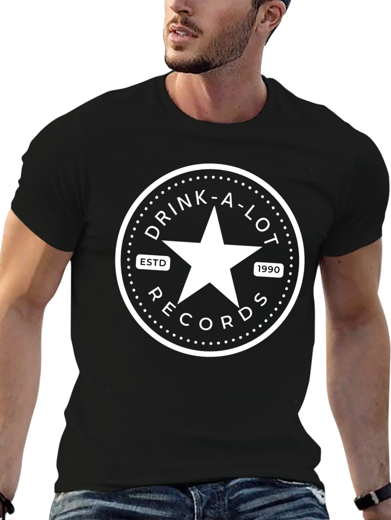 Drink-A-Lot Records Black T-Shirt