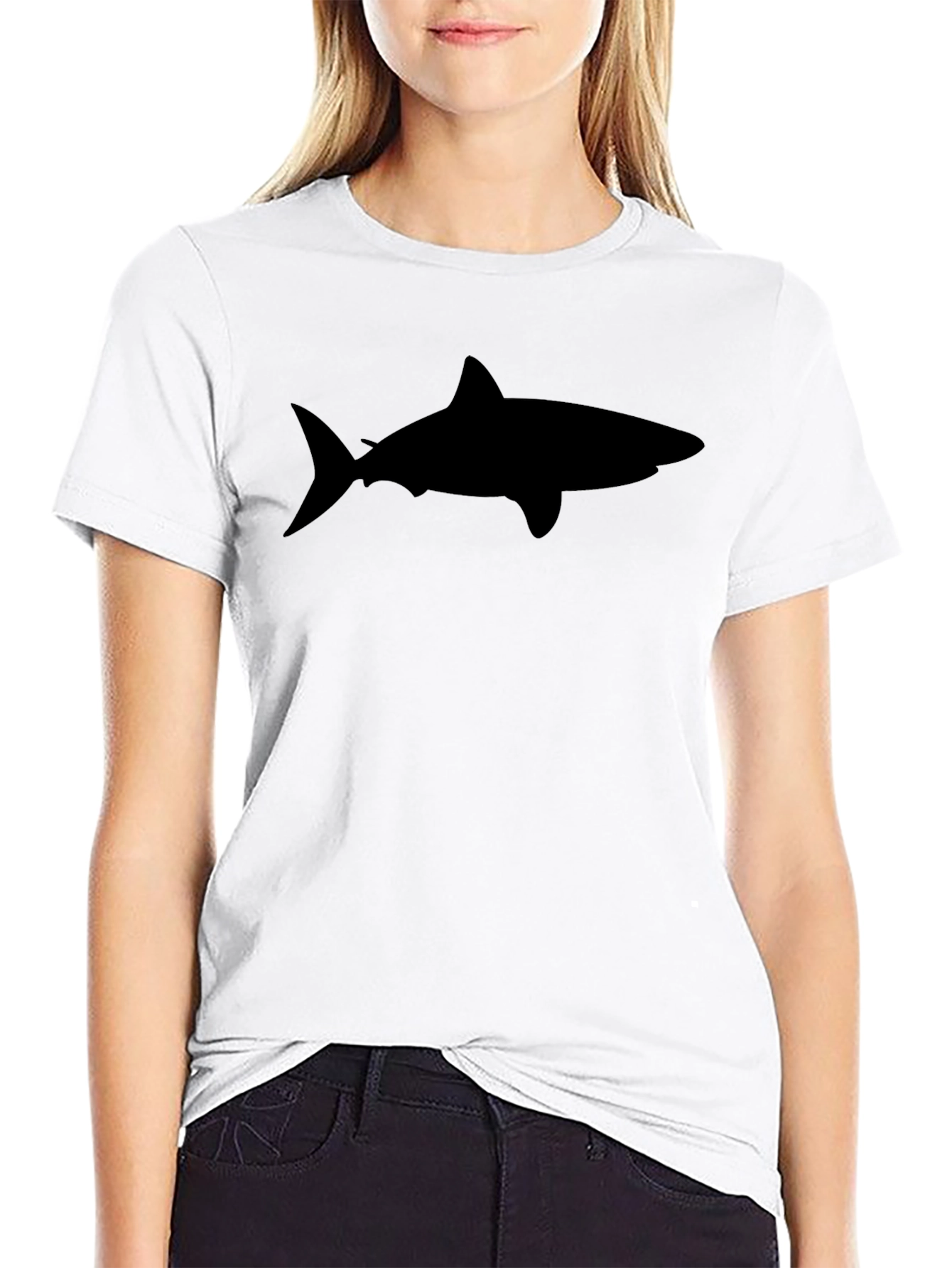 Mens Shark Graphic Black T-Shirt