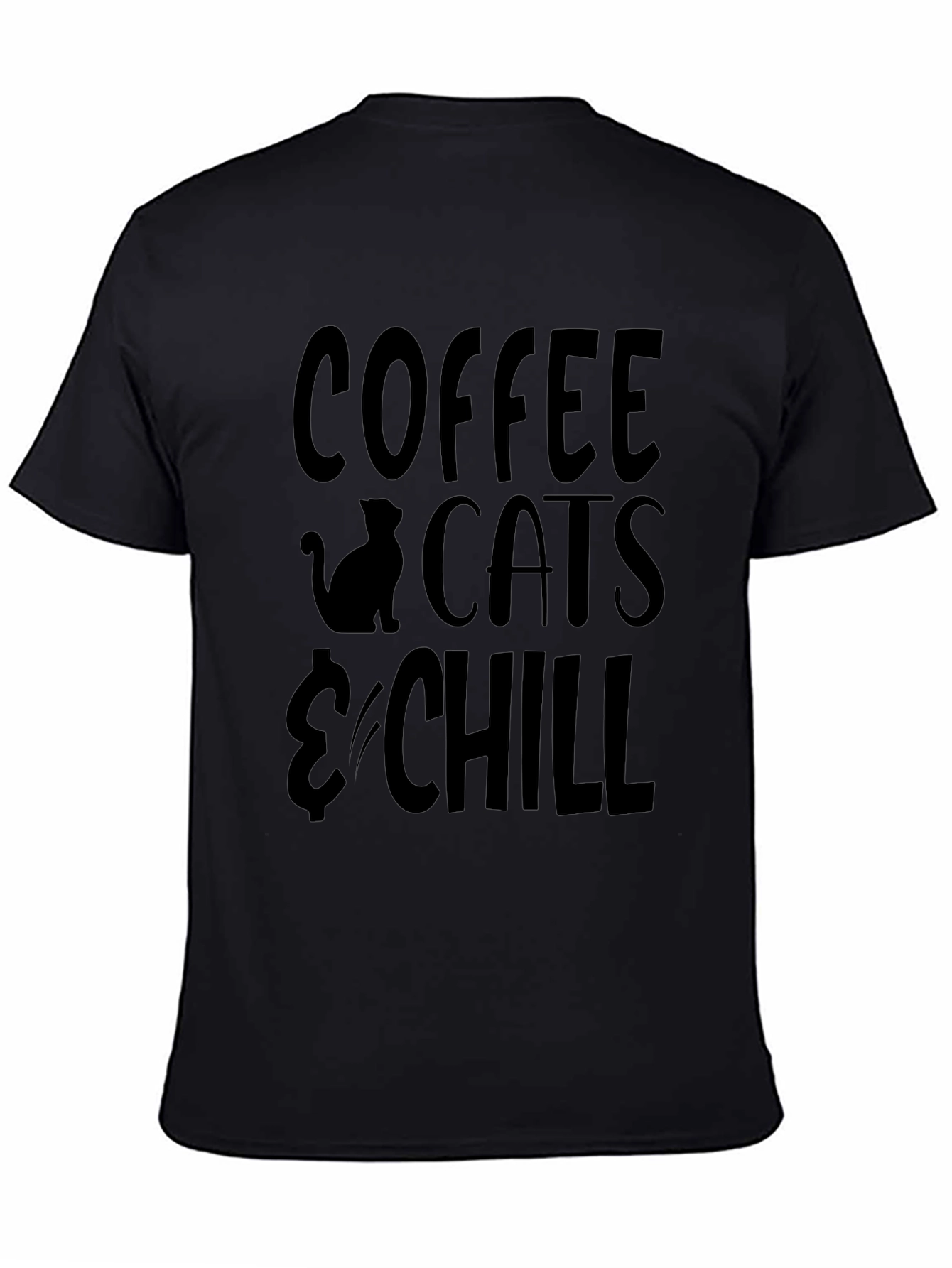 Coffee Cats & Chill Graphic T-Shirt